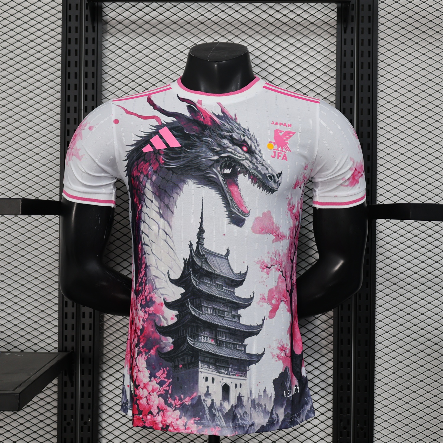 Japan 25-26 Black Dragon & Tower White Special Edition Jersey - Player Version - UnitedFutballJersey