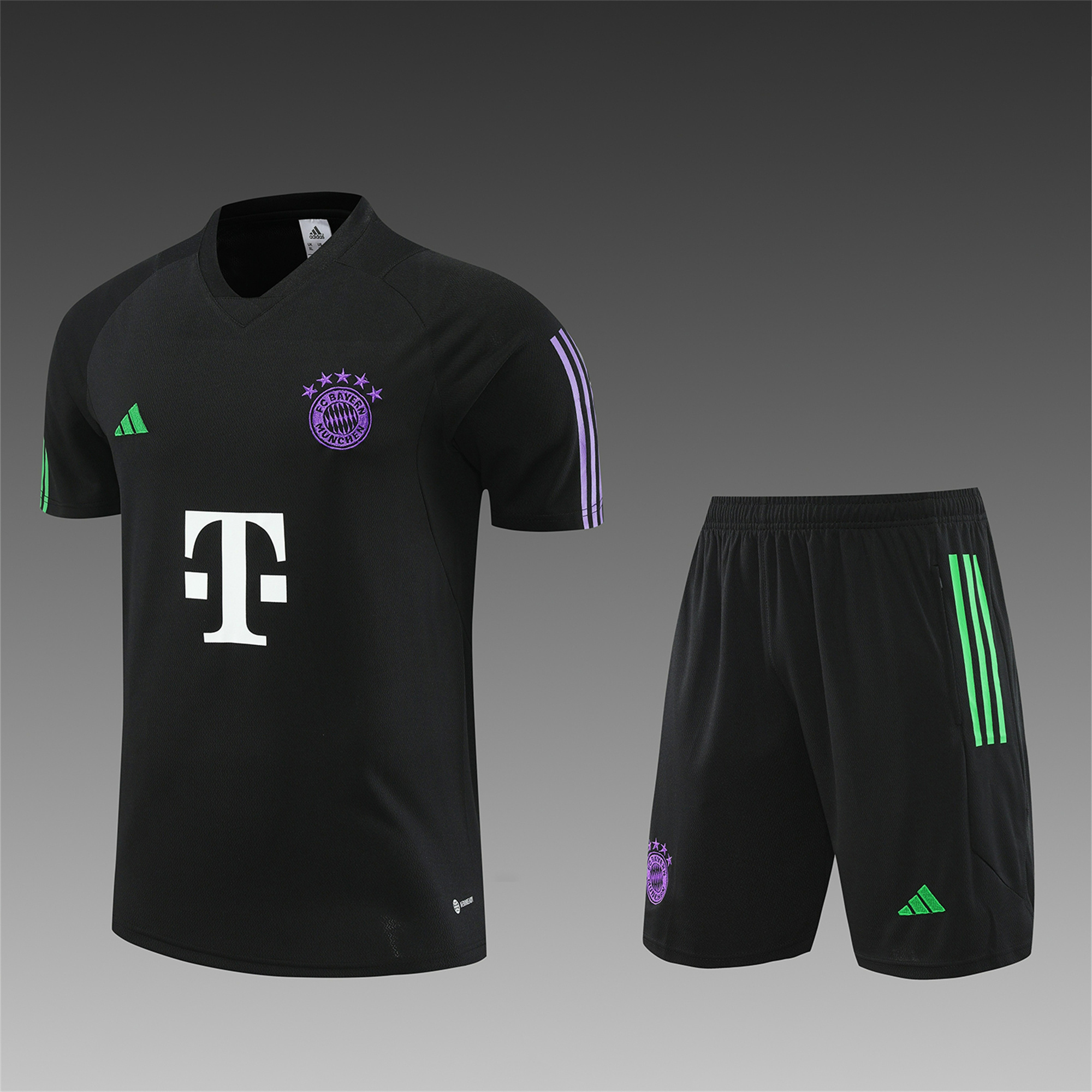 Bayern Munich 23-24 Short-Sleeve Training Set - Black - UnitedFutballJersey