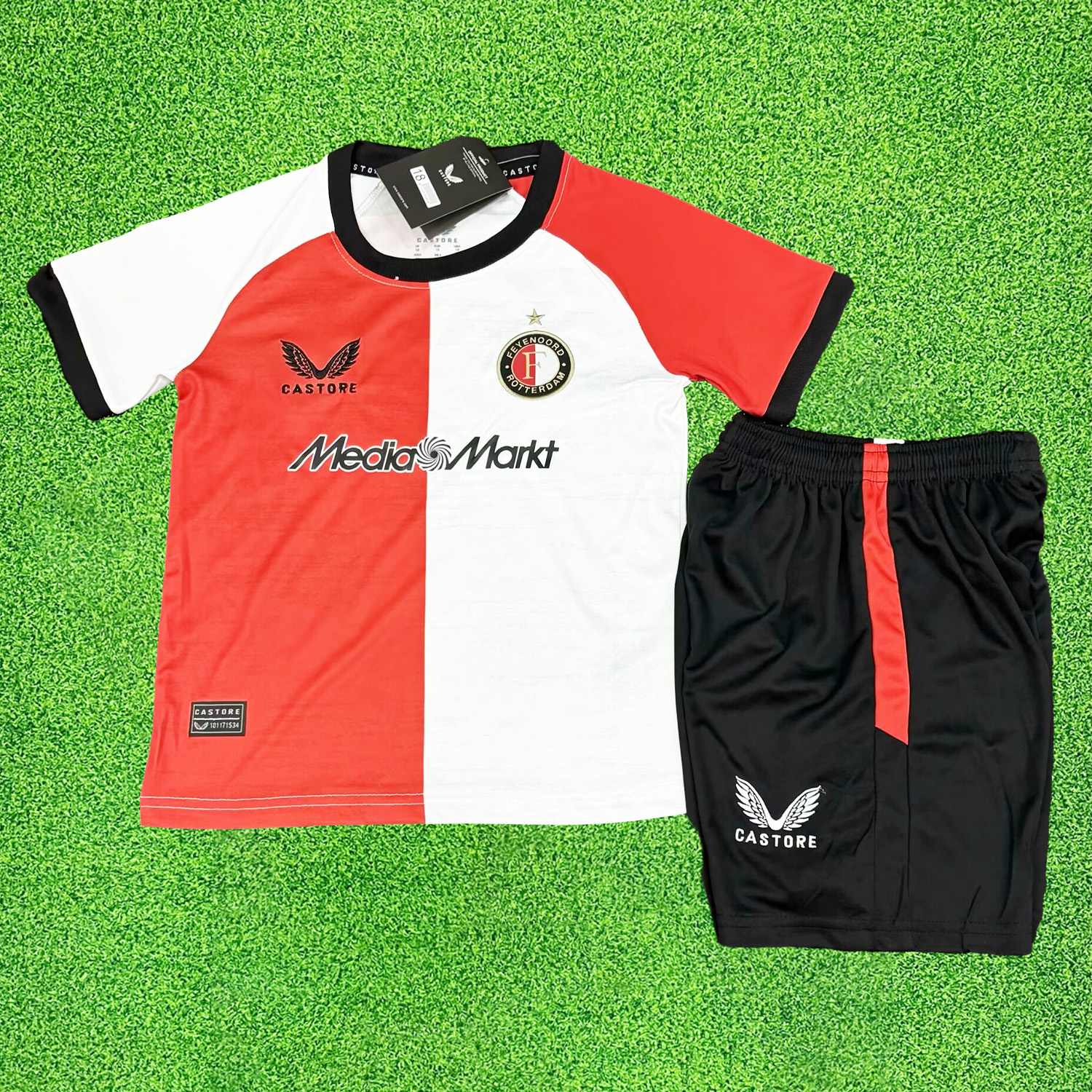 Feyenoord 24-25 Home Kids Kit - UnitedFutballJersey
