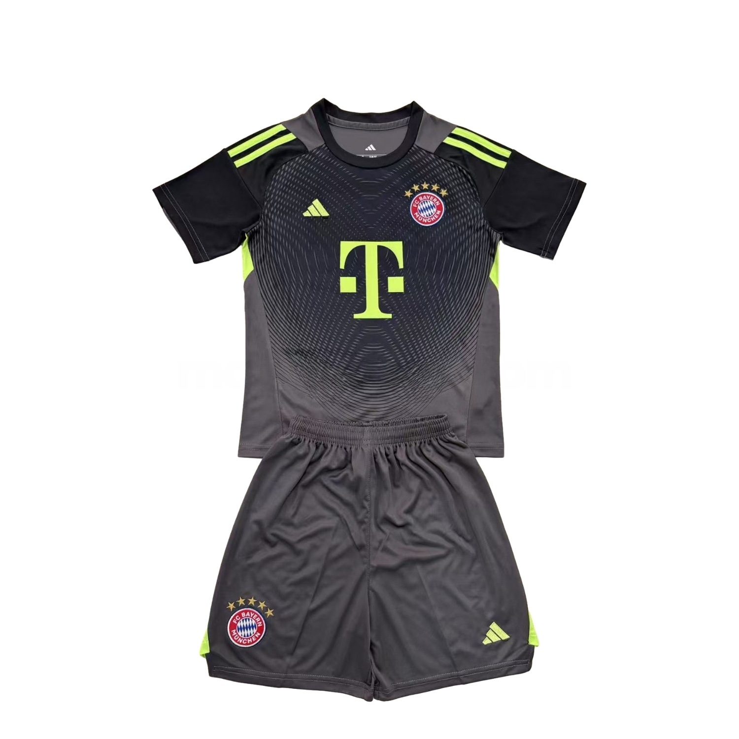 Bayern Munich 25-26 Grey Black Goalkeeper Men's Adult Jersey Set - Fans Version - UnitedFutballJersey