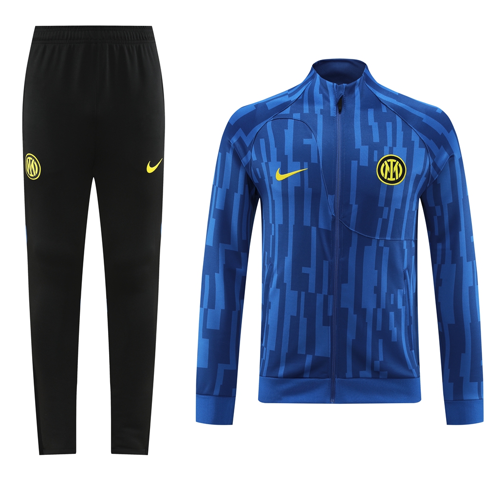 Inter Milan 23-24 Jacket Training Tracksuit - Blue - UnitedFutballJersey