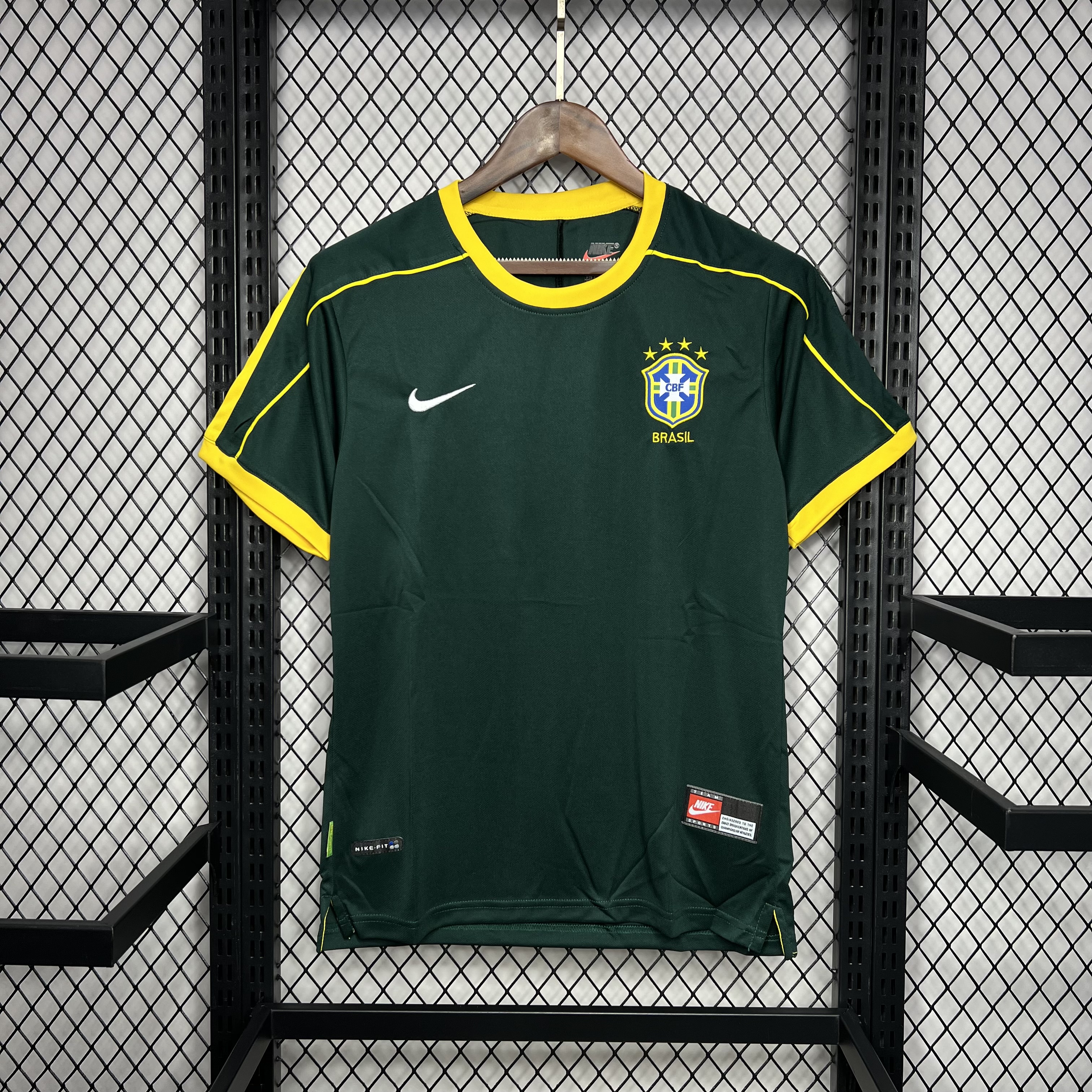 Retro Brazil 1998 Goalkeeper Jersey - UnitedFutballJersey