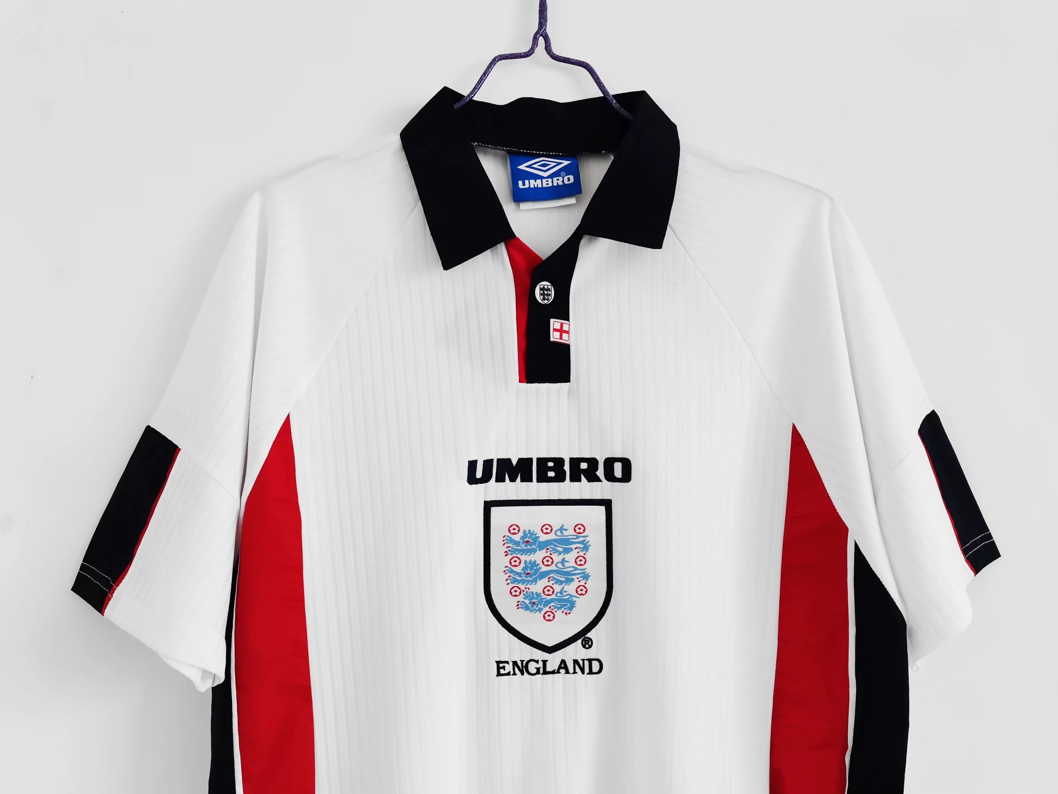 Retro England 1998 Home Stadium Jersey - UnitedFutballJersey