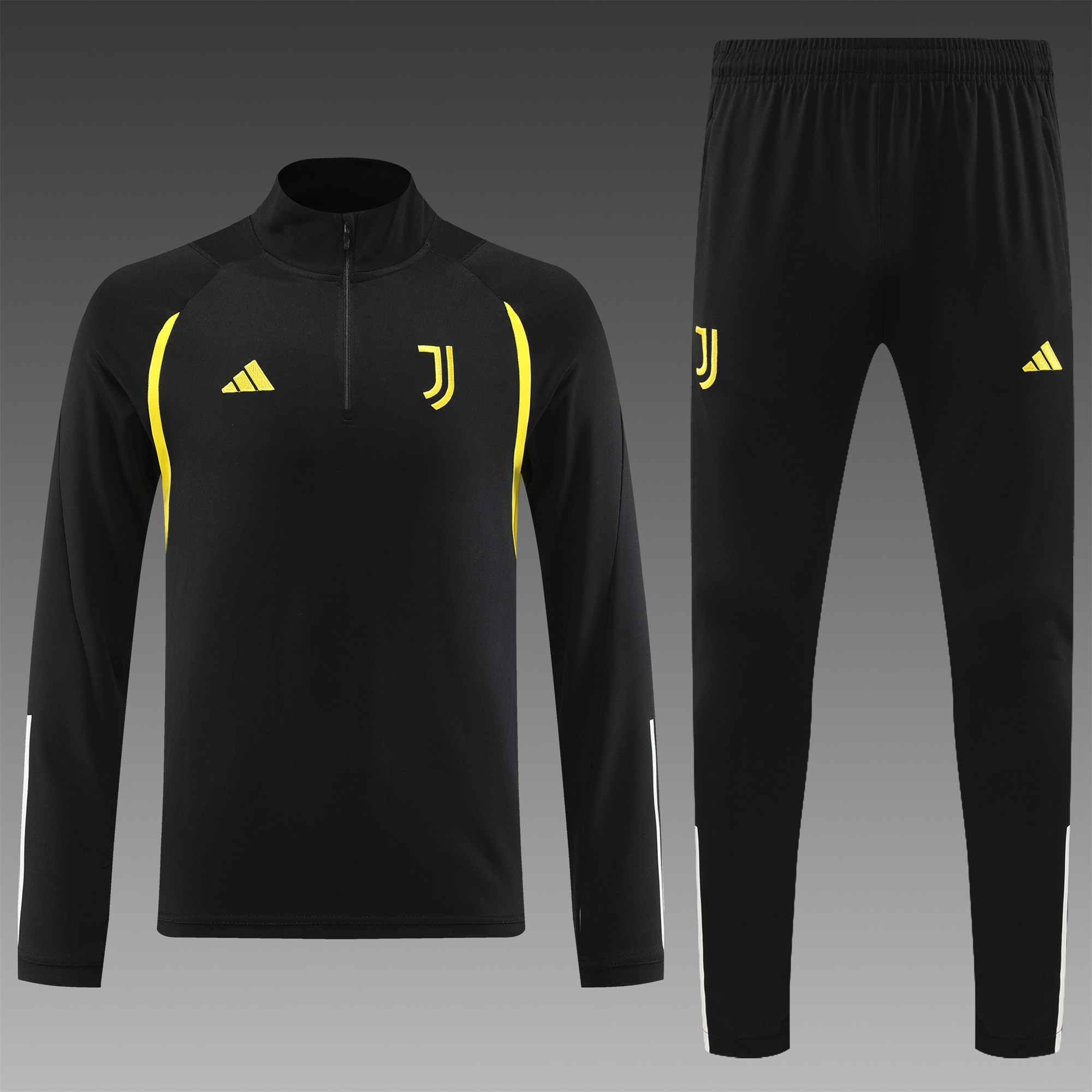 Juventus 23-24 Long Sleeve Training Set Black - UnitedFutballJersey