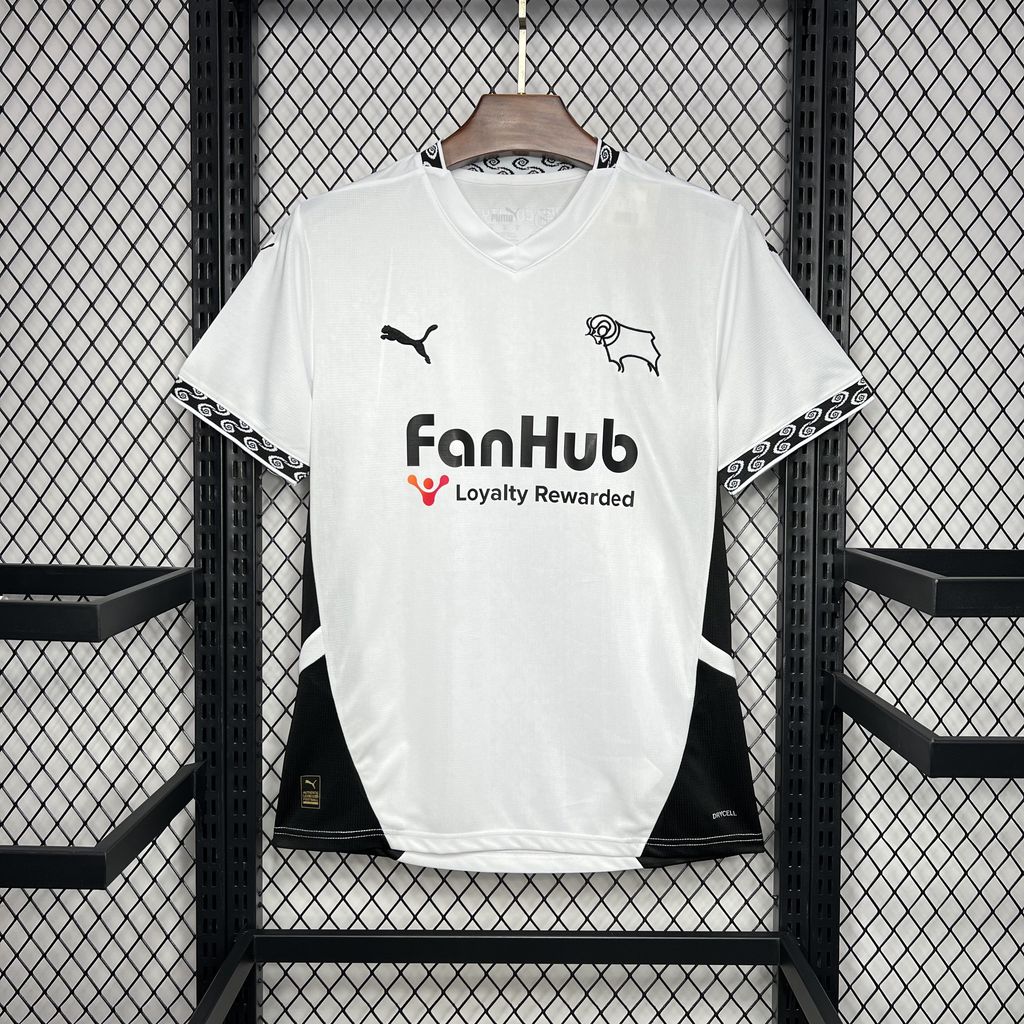 Derby County 24-25 Home stadium Jersey - Fans Version - UnitedFutballJersey