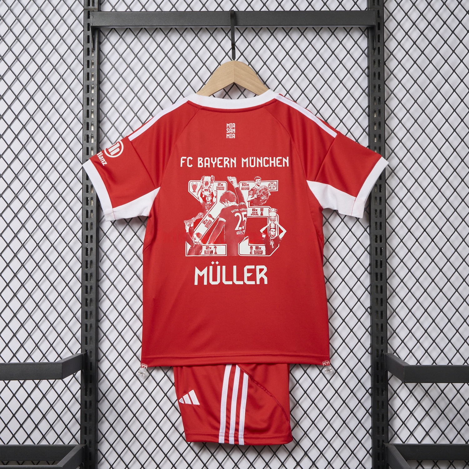 Bayern Munich 25-26 Home Müller Limited Edition Kids Kit - UnitedFutballJersey