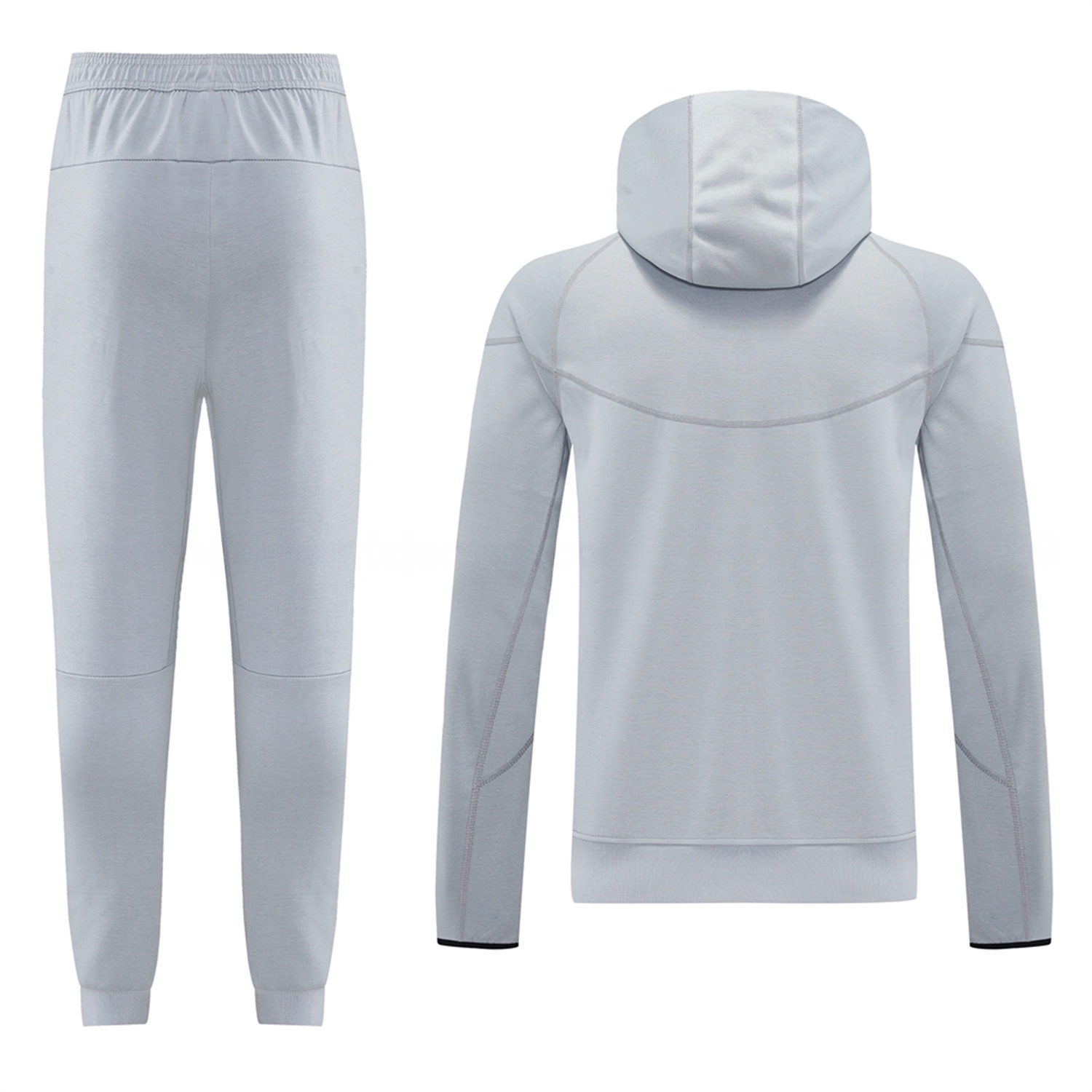 Barcelona 25-26 Hooded Jacket Training Tracksuit - Grey Jackets & Pants - UnitedFutballJersey