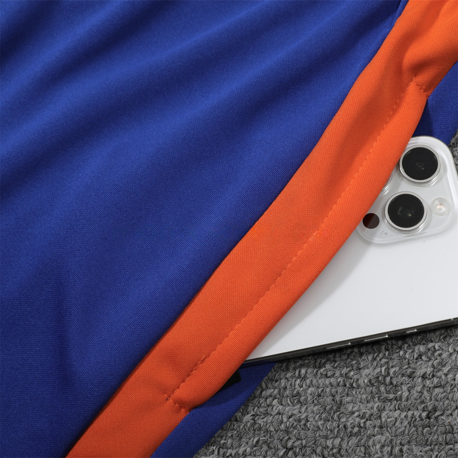 Juventus 25-26 POLO Short-Sleeve Training Set - Orange Top and Blue Pants - UnitedFutballJersey