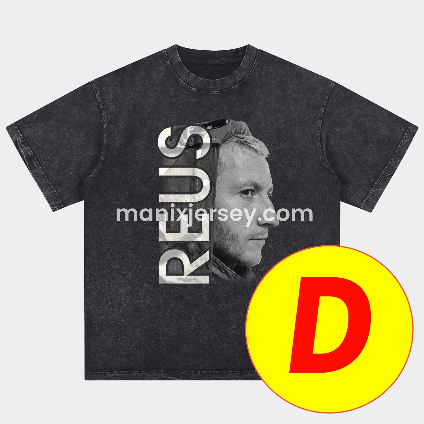 Dortmund Oversized Washed T-Shirt - UnitedFutballJersey