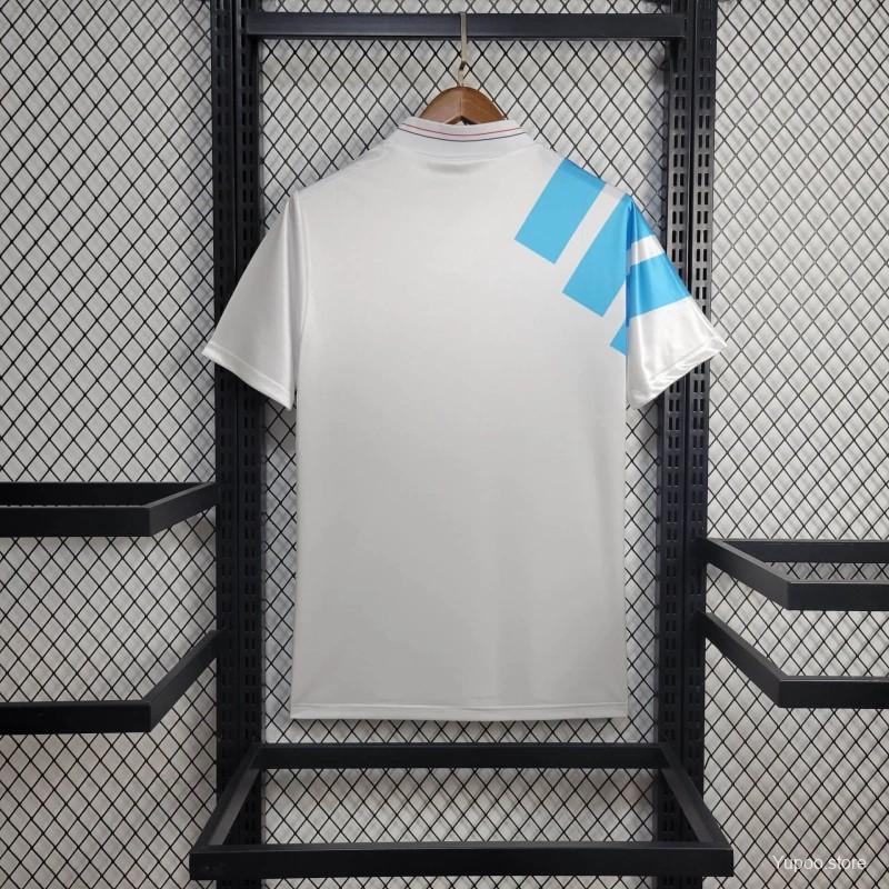 Retro Marseille 1992-93 European Home Jersey - UnitedFutballJersey
