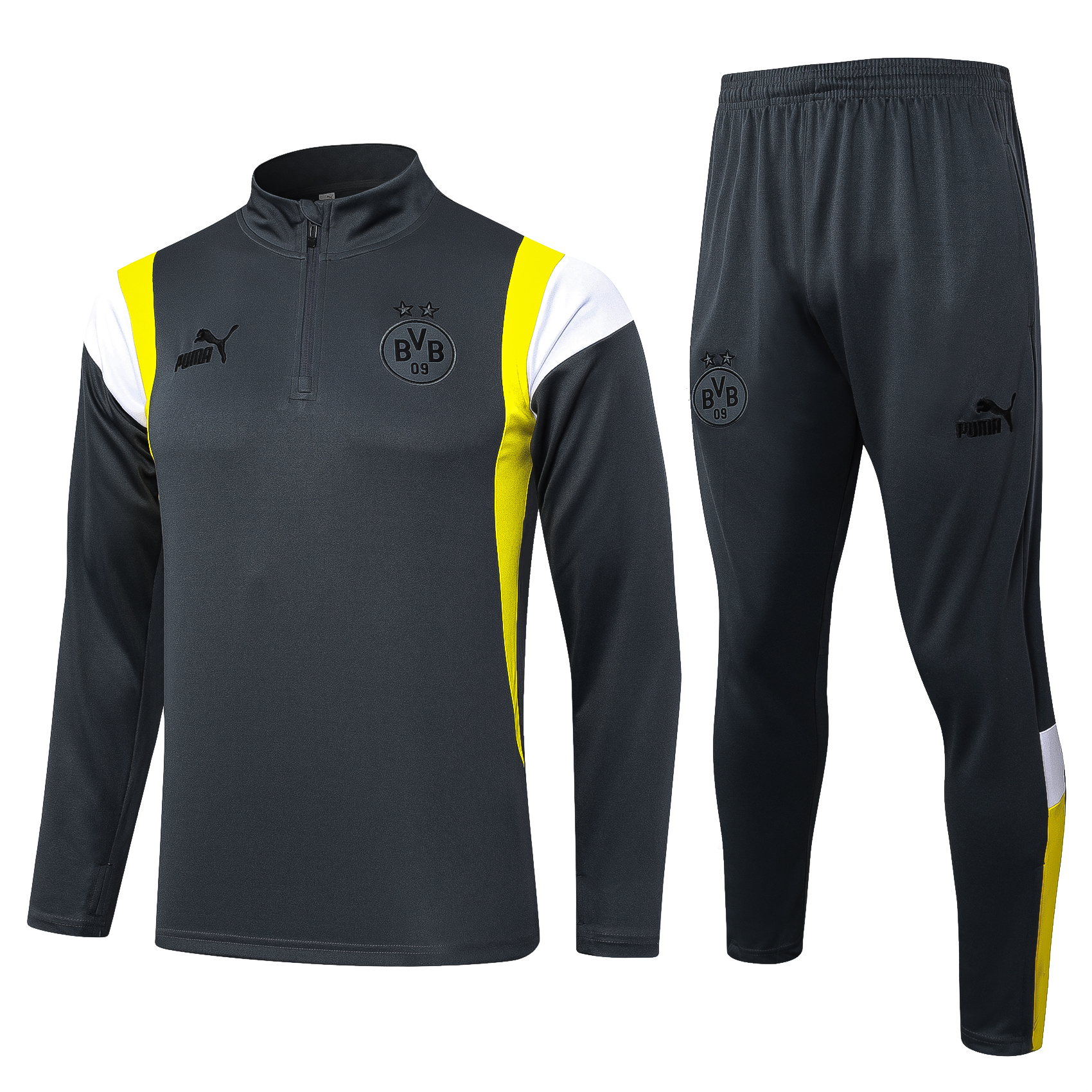 Dortmund 23-24 Long Sleeve Training Set - Grey - UnitedFutballJersey