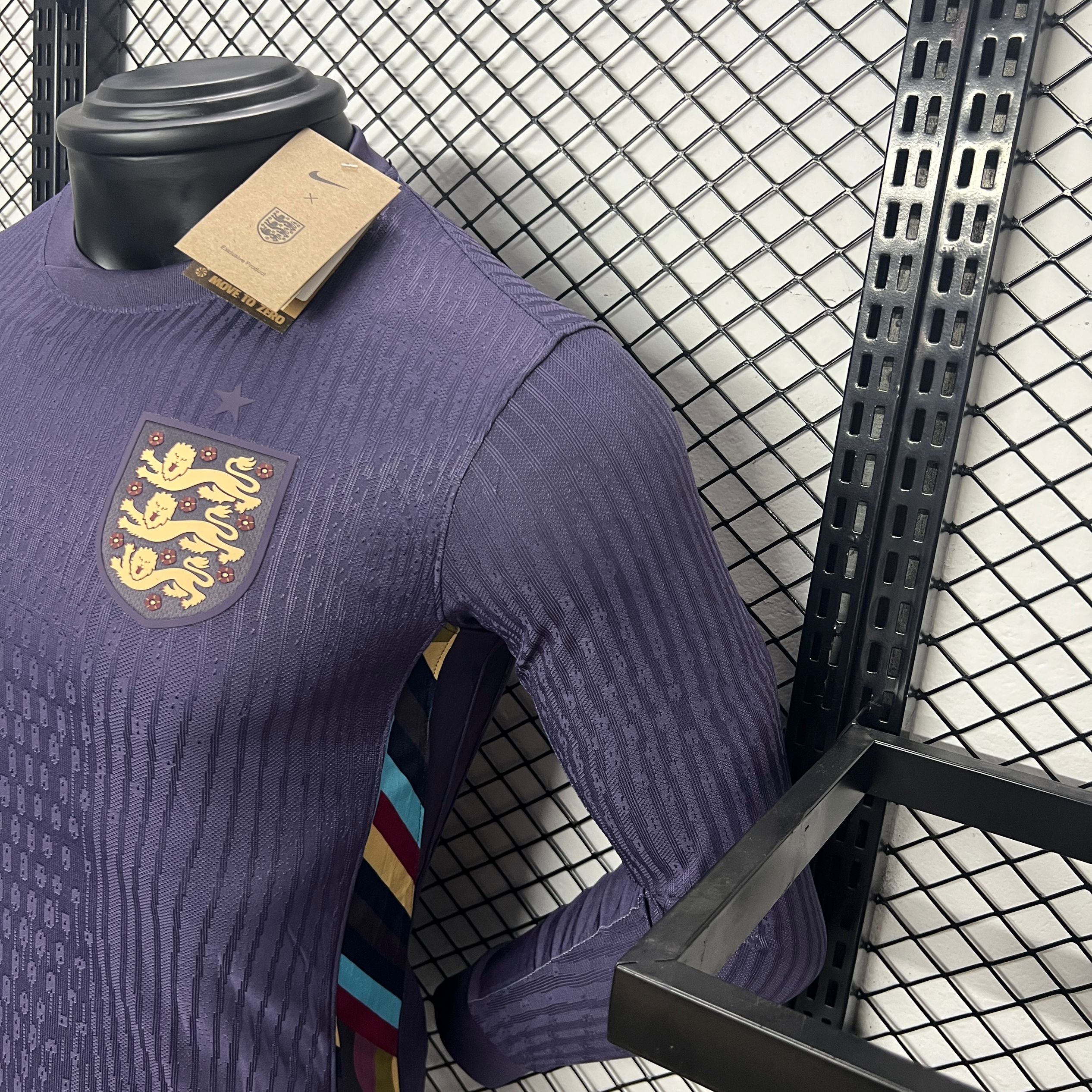 England 2024 Away Long Sleeve Jersey - Player Version - UnitedFutballJersey