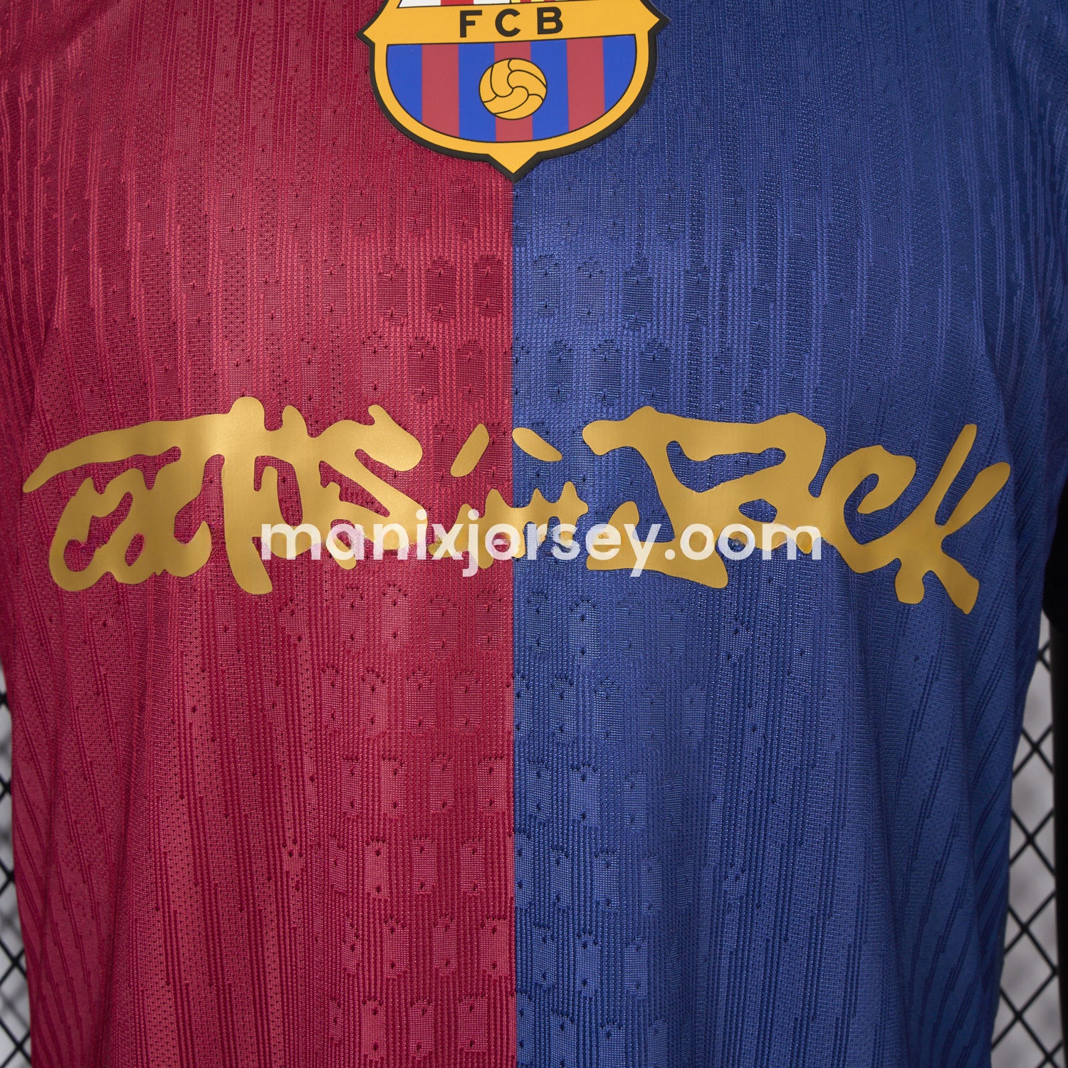 Barcelona x Travis Scott New 24-25 Home Jersey - Player Version - UnitedFutballJersey