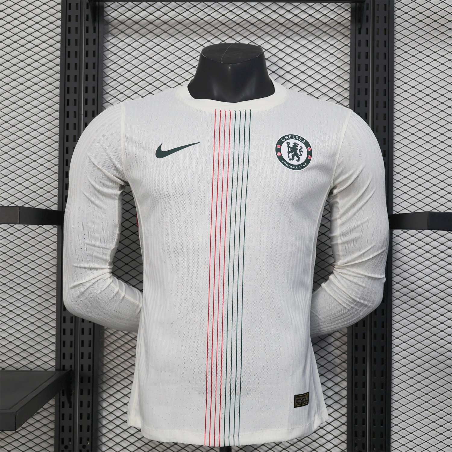 C.H.E.L.S.E.A 25-26 Away (Leaked Version) Long Sleeve Jersey - Player Version - UnitedFutballJersey