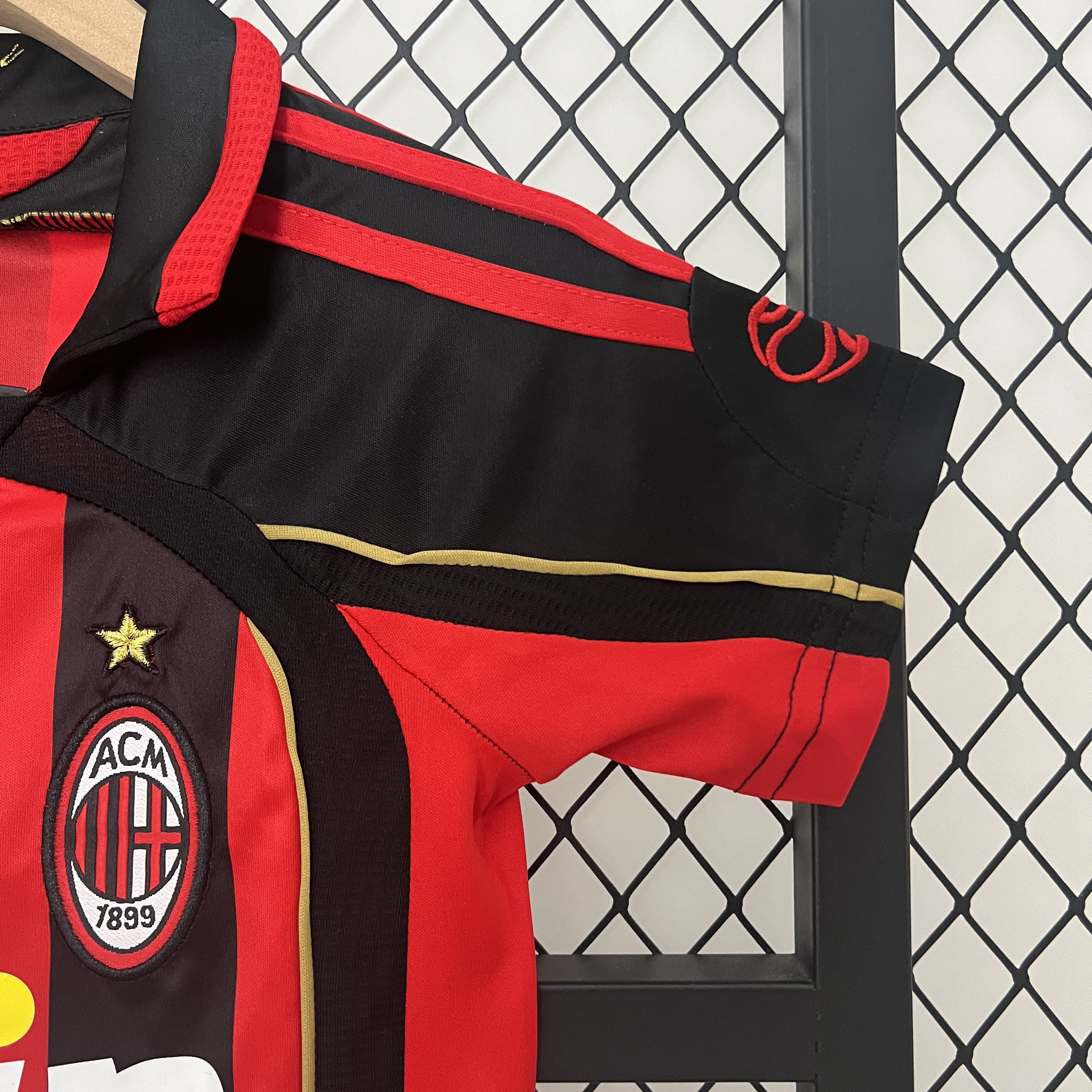 Retro AC Milan 2006-07 Home Stadium Kids Kit - UnitedFutballJersey