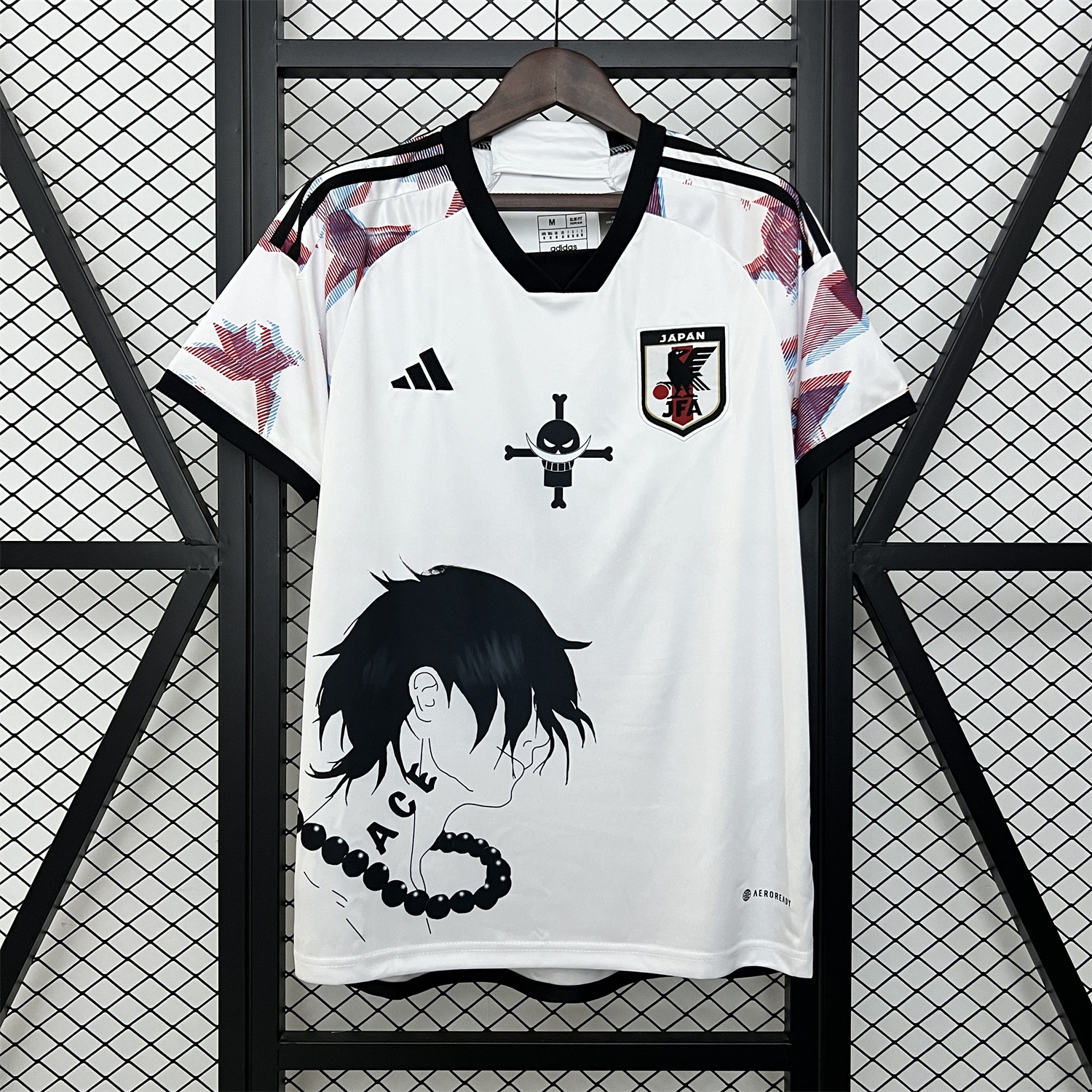 Japan 2024 Portgas·D· Ace White Jersey - Fans Version - UnitedFutballJersey