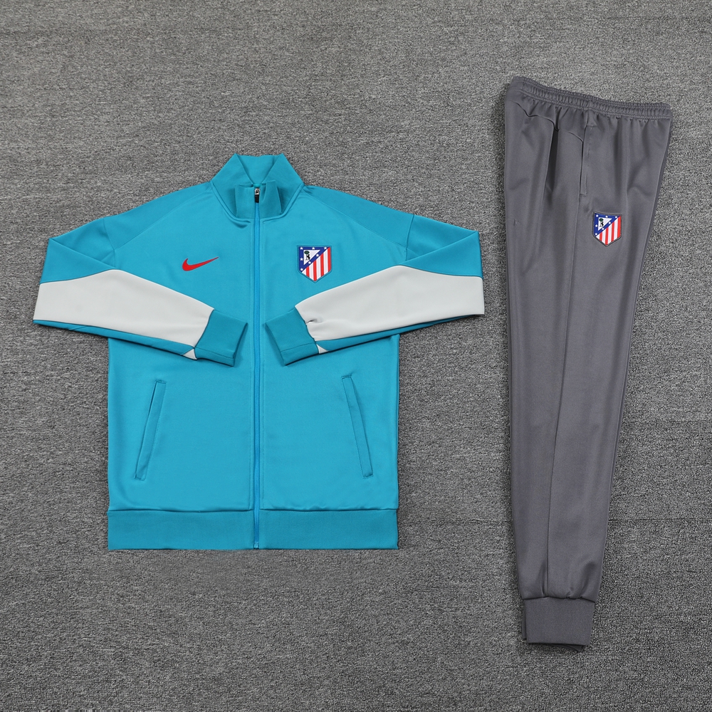 Atletico Madrid 24-25 Jacket Training Tracksuit - Lake Blue - UnitedFutballJersey