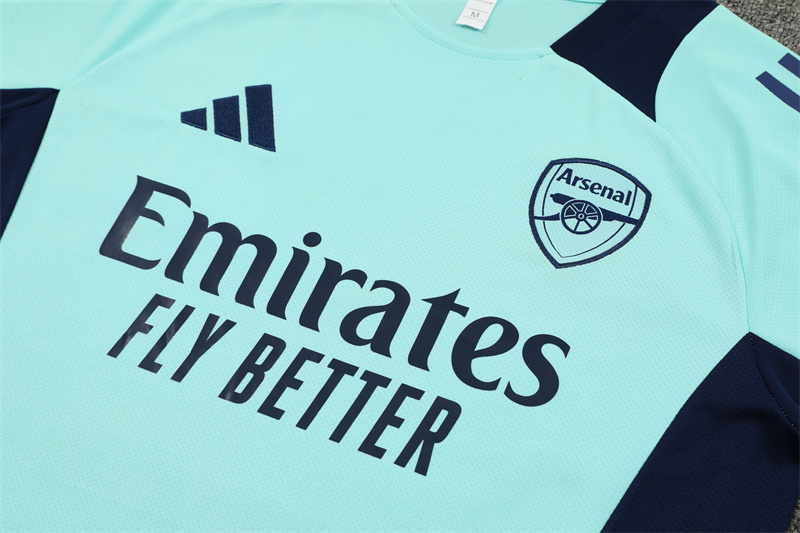 Arsenal 24-25 Short-Sleeve Training Set - Lake Blue - UnitedFutballJersey