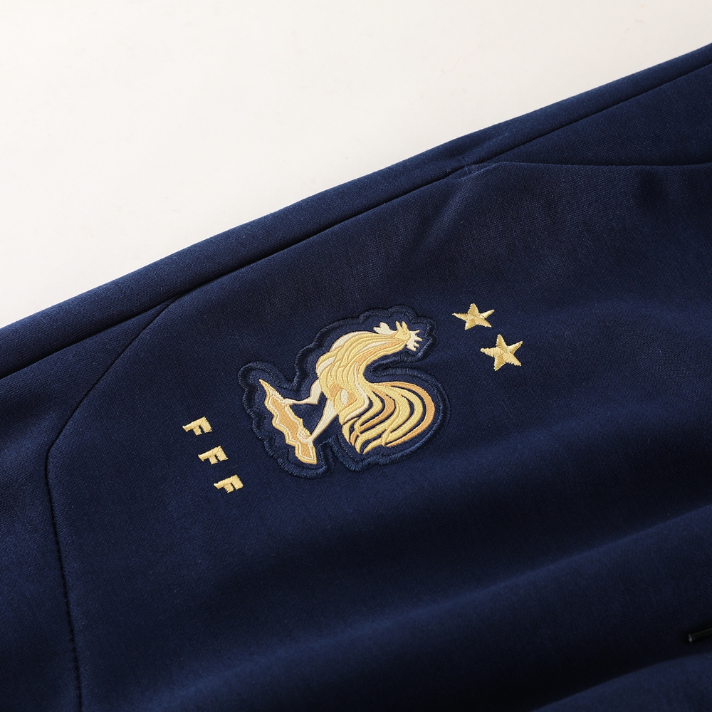 France 23-24 Jacket Training Tracksuit -Treasure Blue - UnitedFutballJersey