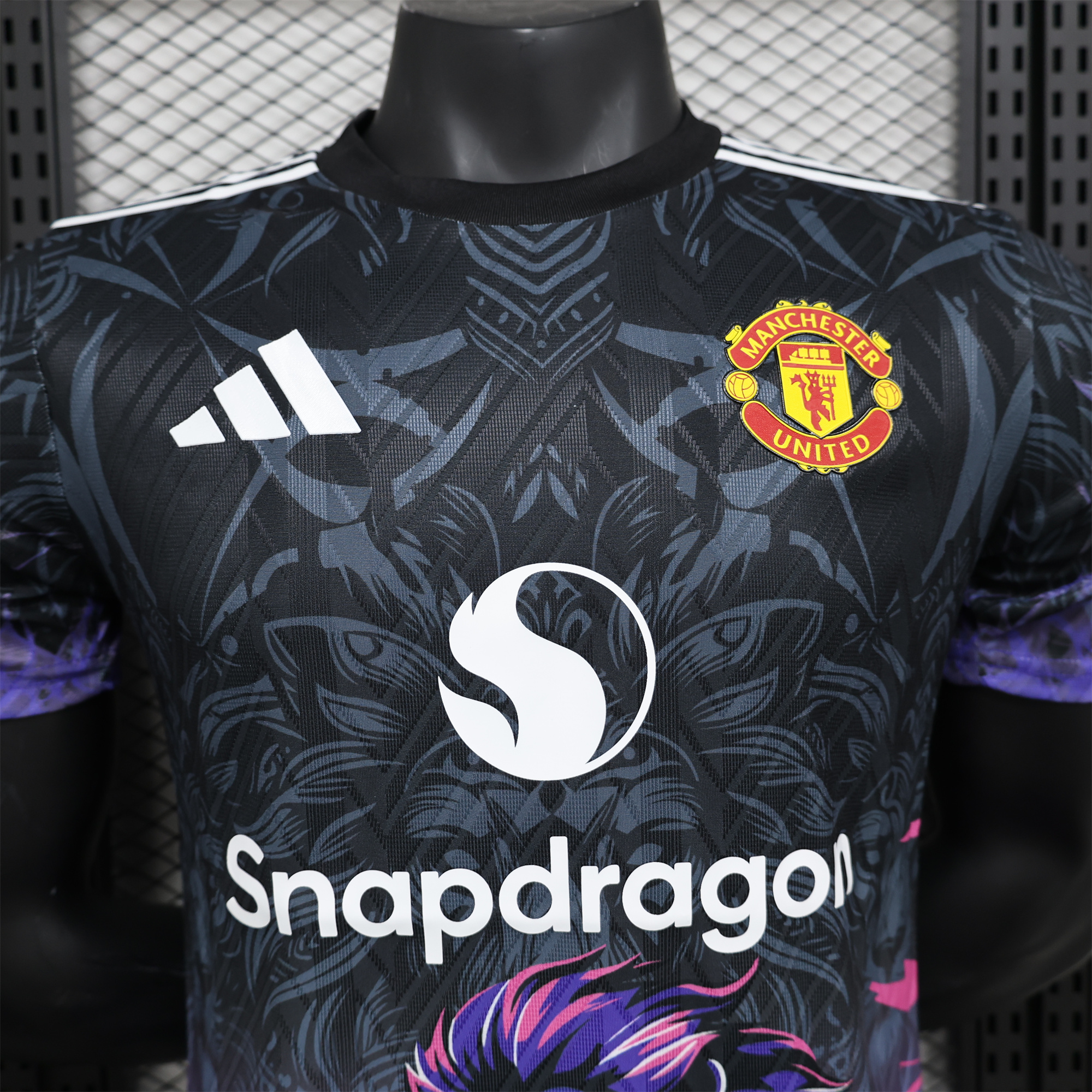 Manchester United 24-25 Balck and Purple Lion Special Edition Jersey - Player Version - UnitedFutballJersey