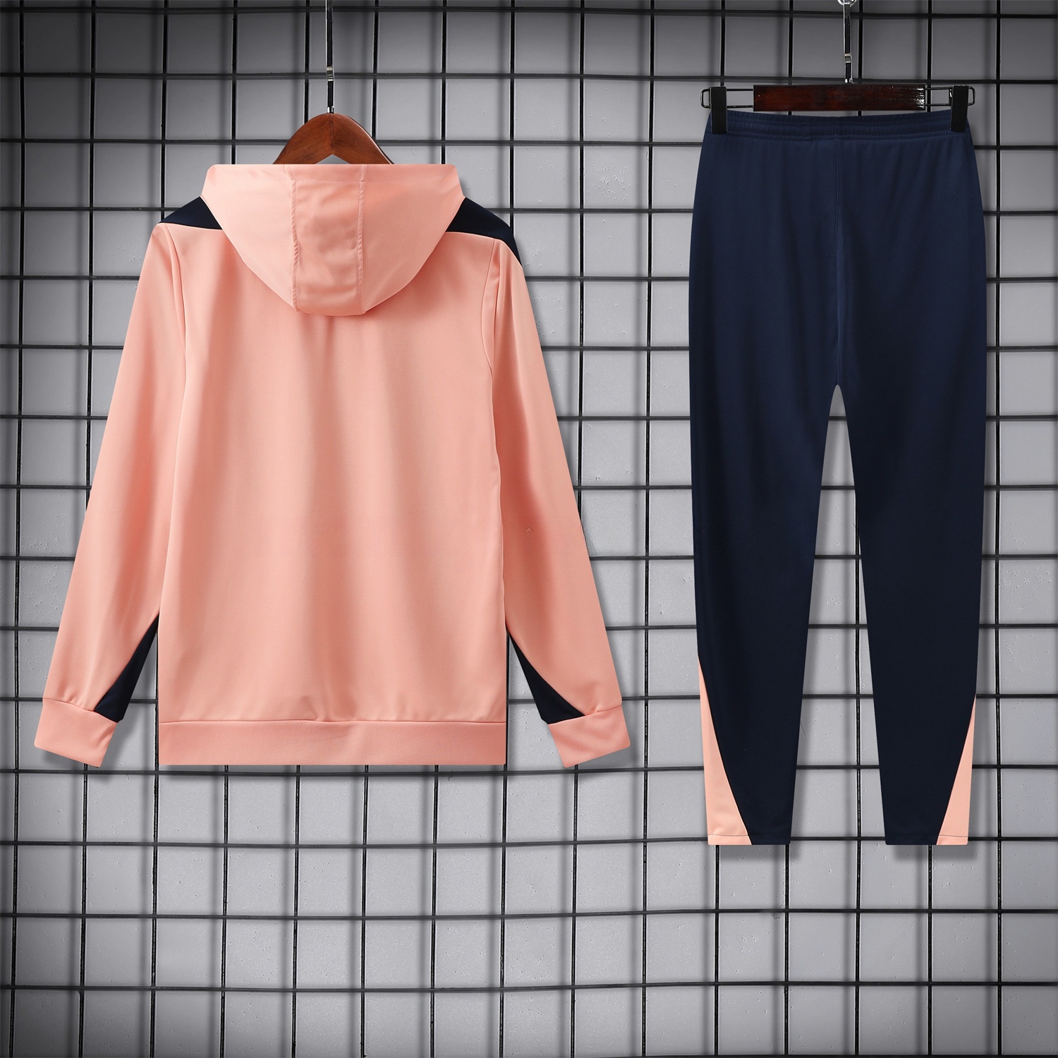 C.H.E.L.S.E.A 25-26 Traning Hoodie Set - Pink With Royal Blue - UnitedFutballJersey