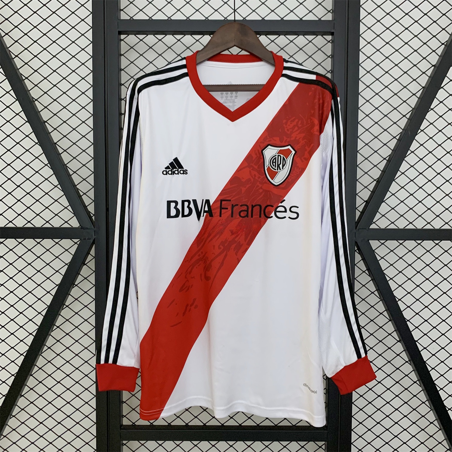 Retro River Plate 2013-14 Home Long Sleeves Jersey - UnitedFutballJersey