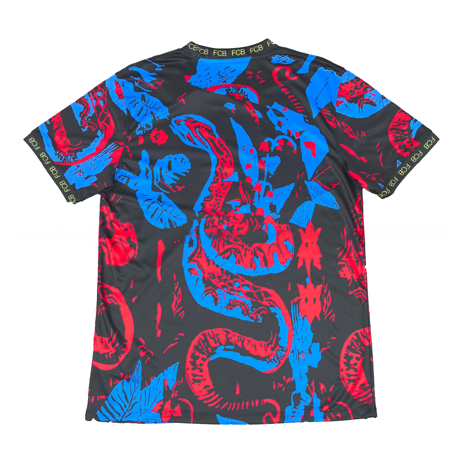 Barcelona 25-26 Red Blue Snake Silhouette Pattern Special Jersey - Fans Version - UnitedFutballJersey