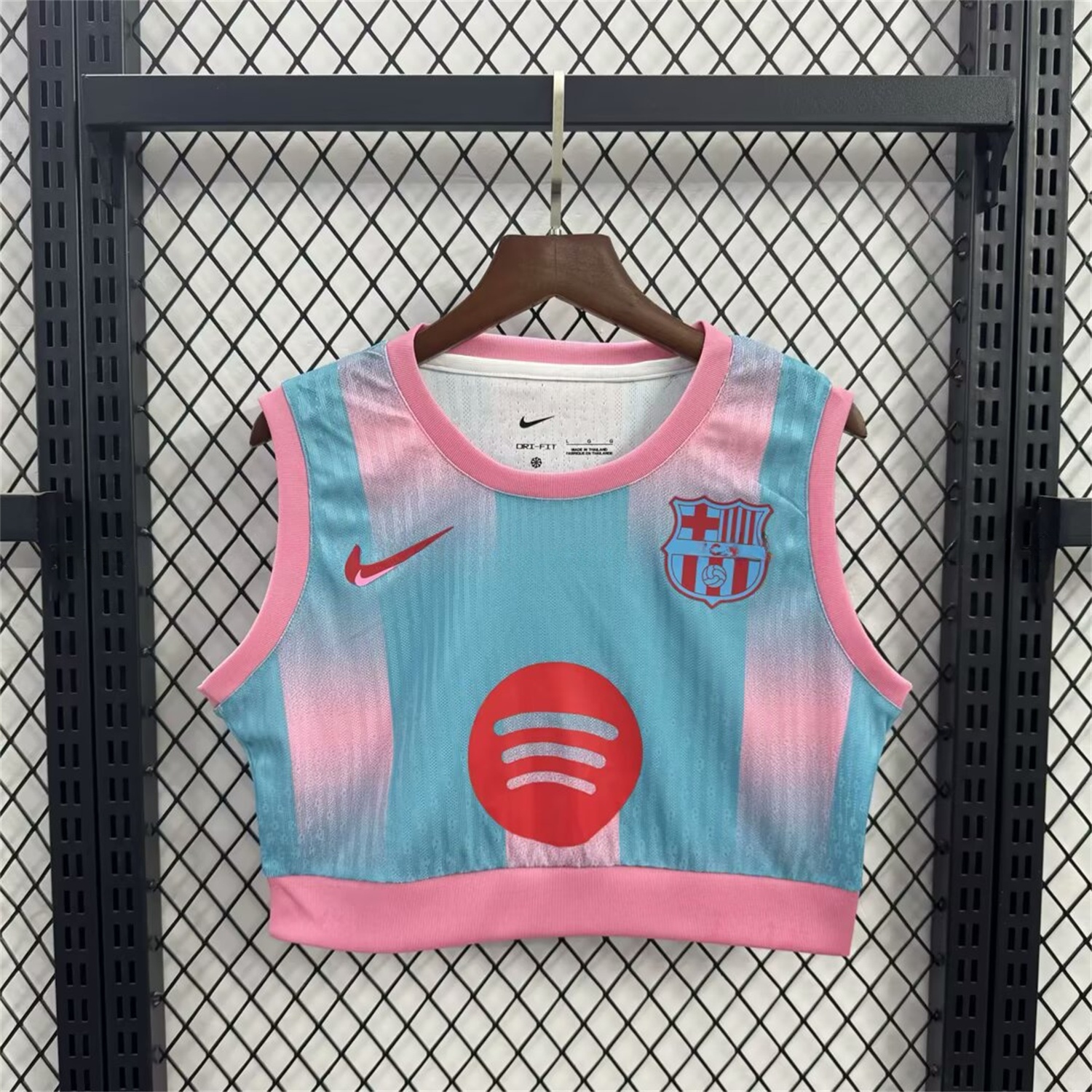 Women's B.A.R.S.A 25-26 Blue Pink Yoga Vest - UnitedFutballJersey