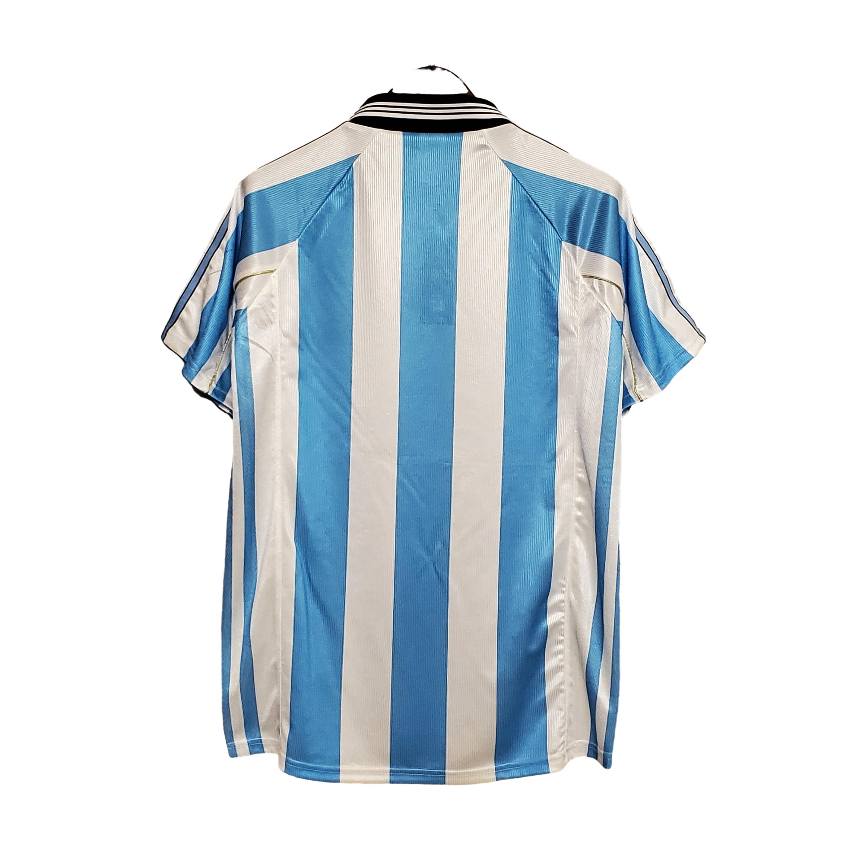 Retro Argentina 1998 Home Stadium Jersey - UnitedFutballJersey