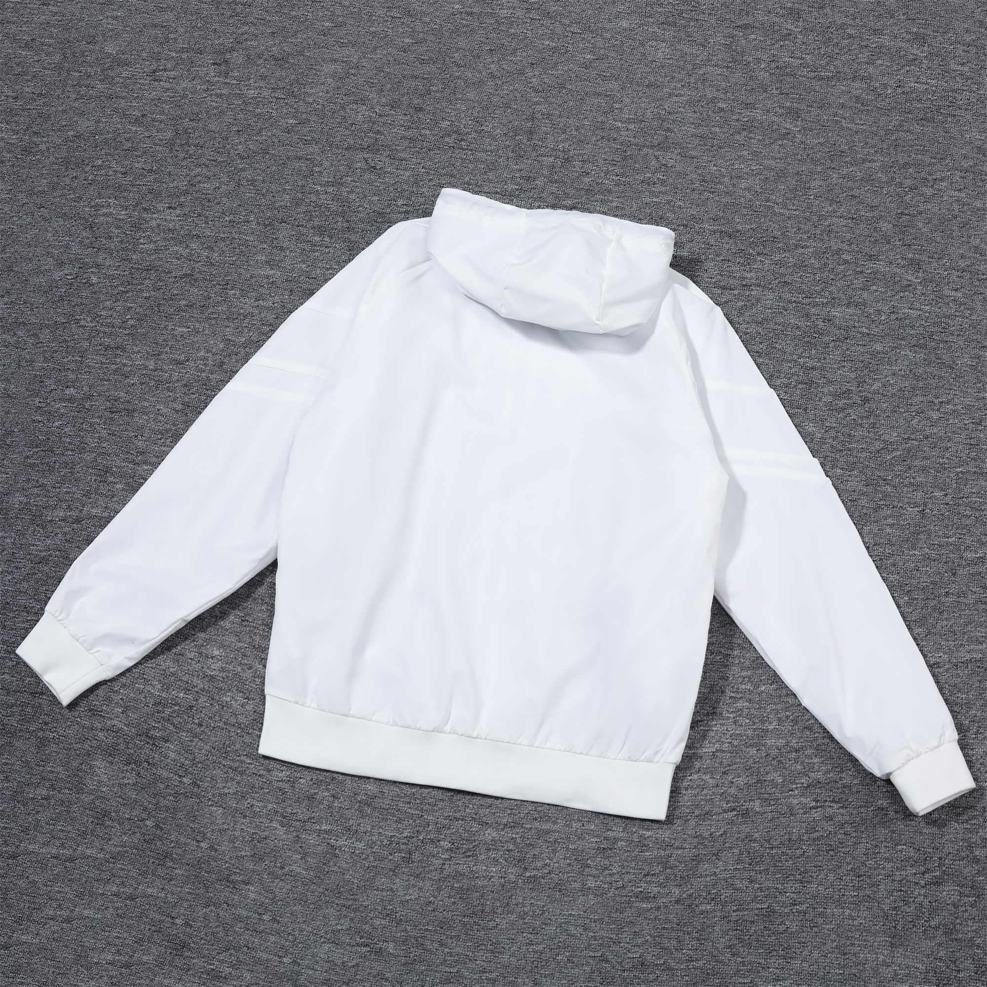England 2024 National Team Anthem White Hooded Windbreaker - Player Version - UnitedFutballJersey