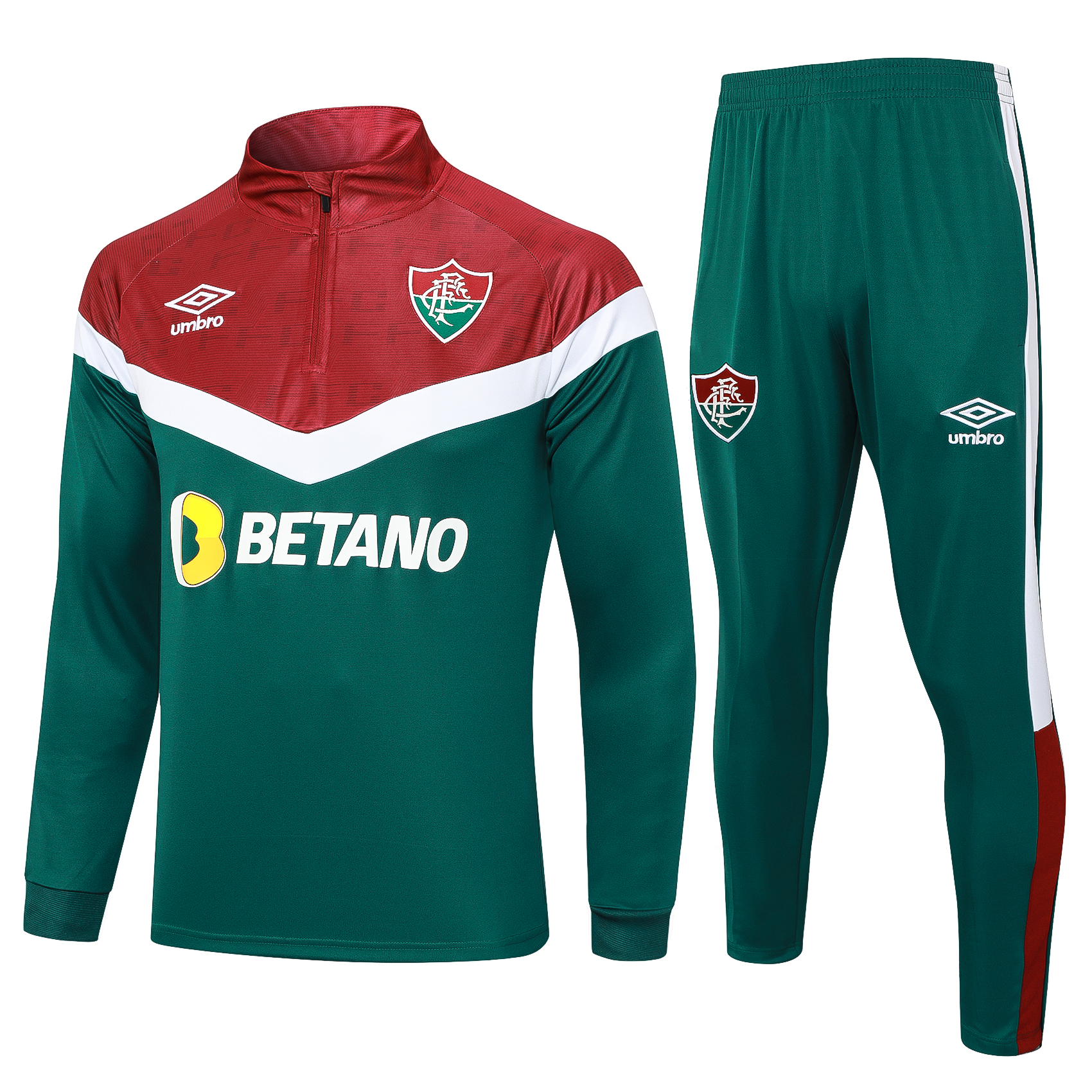 Fluminense 23-24 Long Sleeve Training Set -Green - UnitedFutballJersey