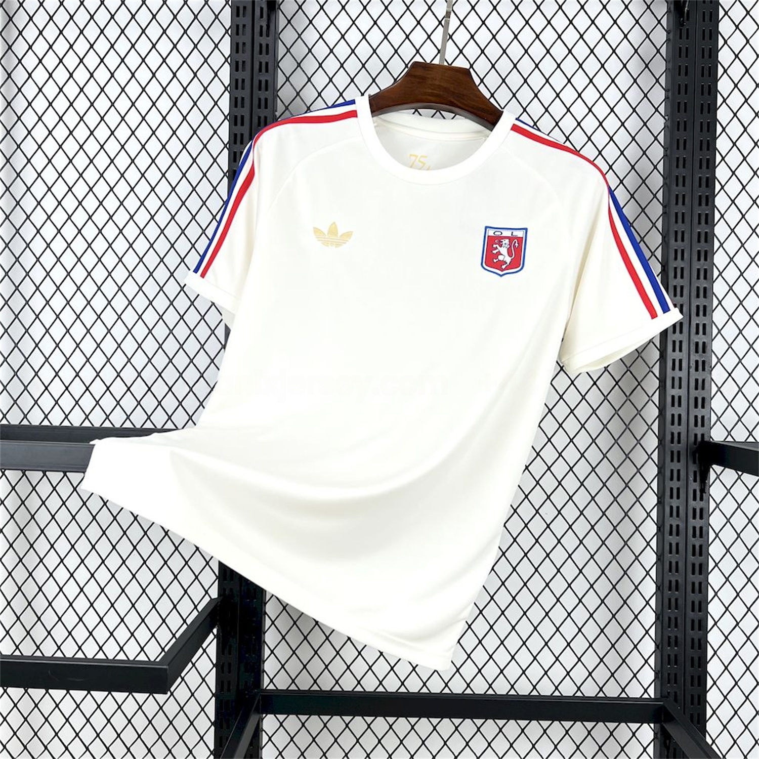 Lyon 25-26 75-Year Anniversary White Jersey - Fans Version - UnitedFutballJersey