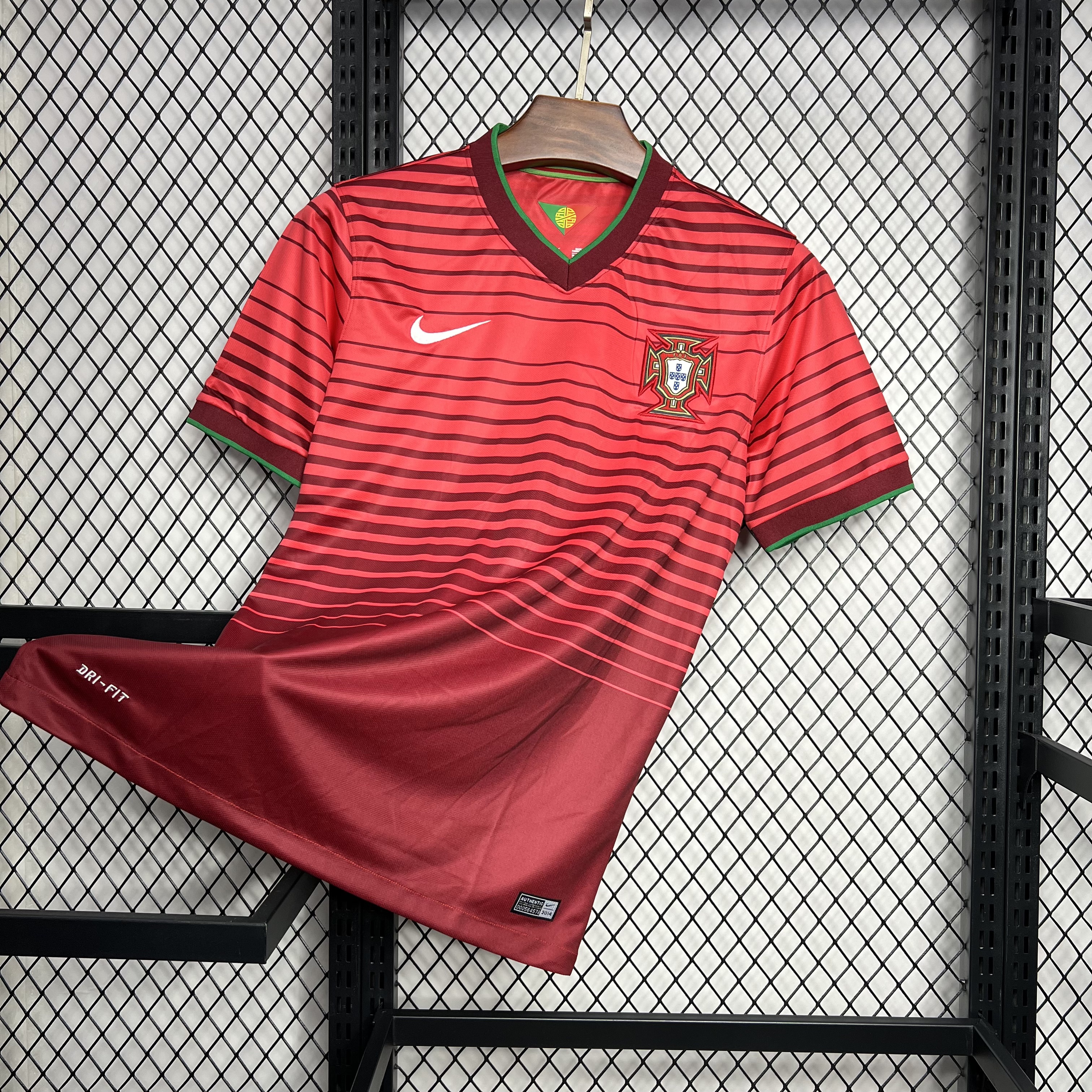 Retro Portugal 2014 Home Stadium Jersey - UnitedFutballJersey