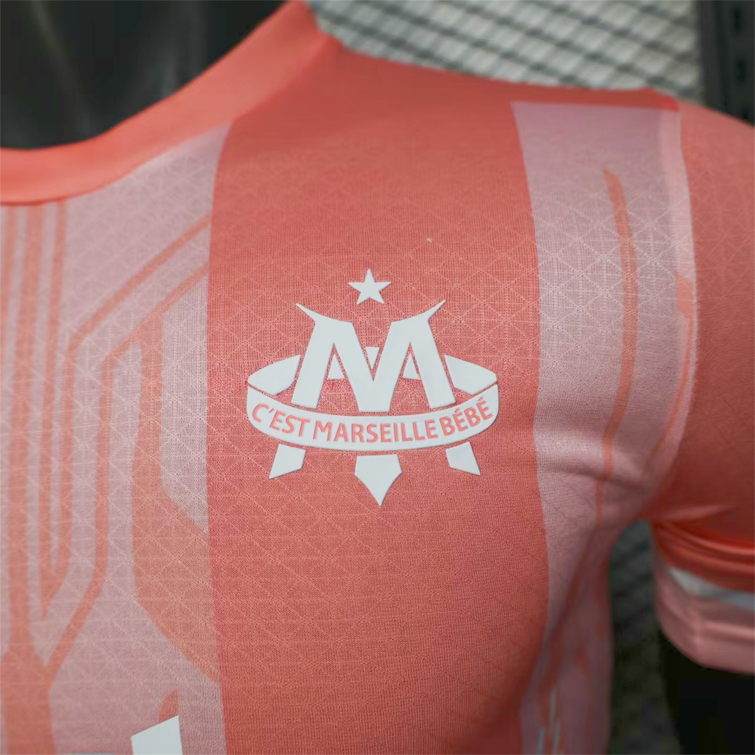 Marseille 25-26 Pink Stripes Special Jersey - Player Version - UnitedFutballJersey