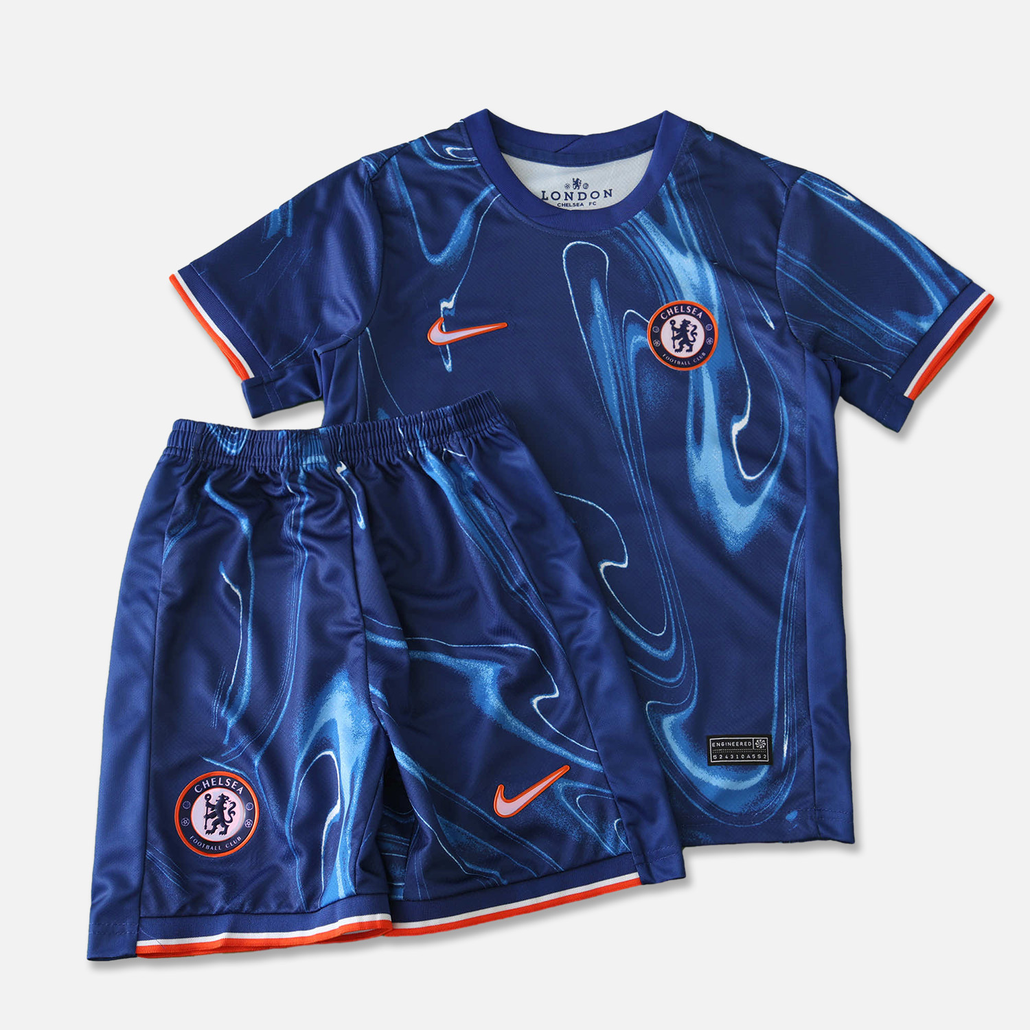 CHELSEA 24-25 Home Unsponsored Kids Kit - UnitedFutballJersey