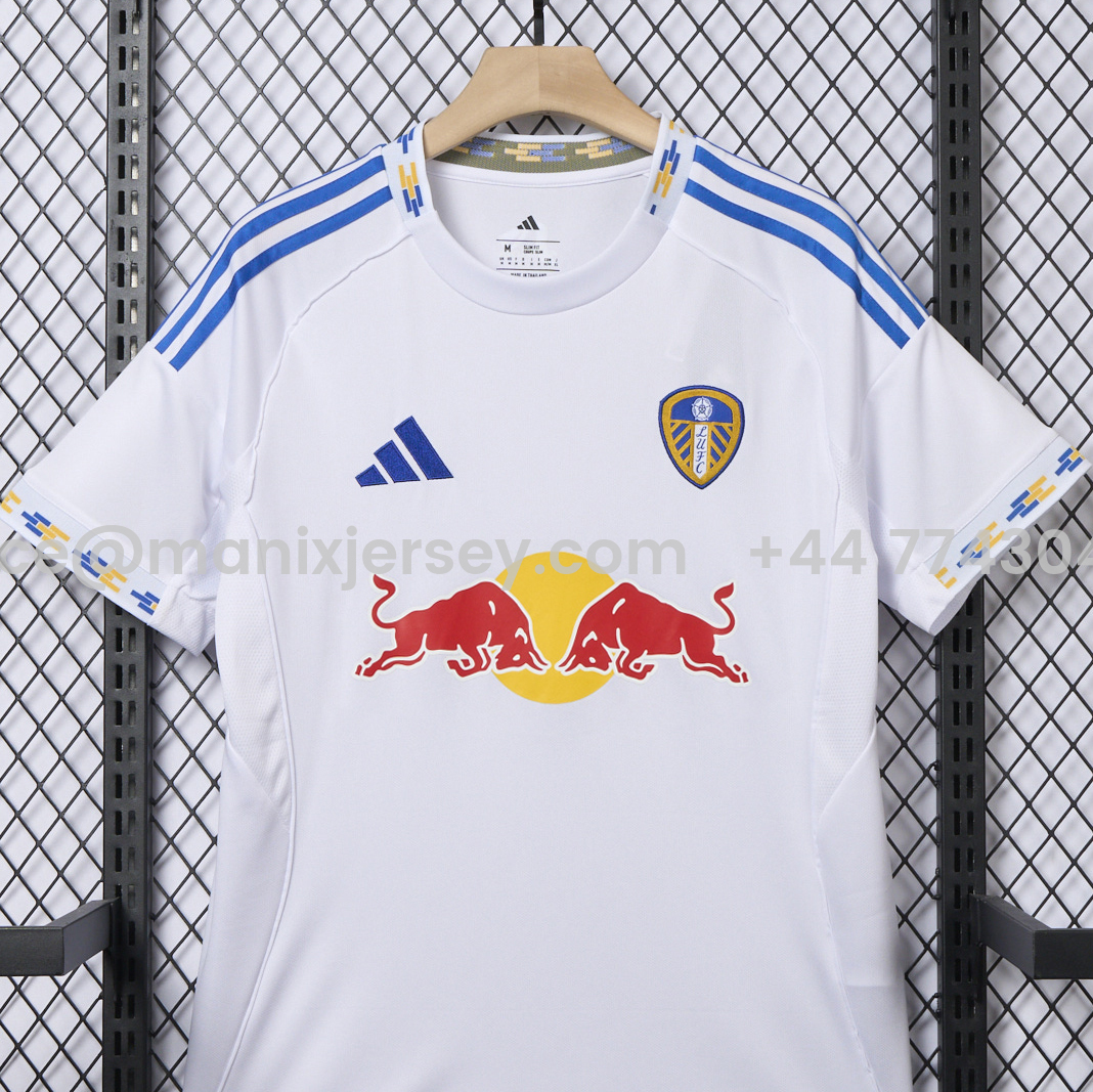Leeds United 25-26 Home White Jersey - Fans Version - UnitedFutballJersey