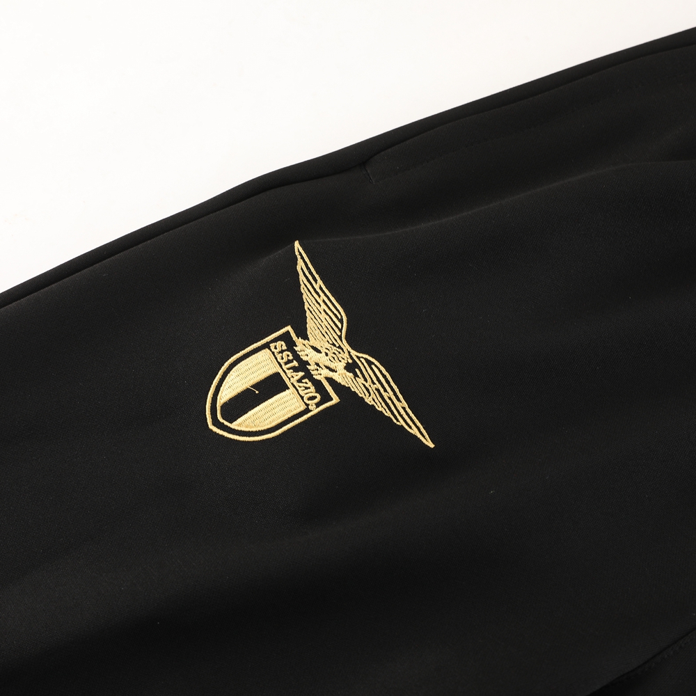 Lazio 23-24 Jacket Training Tracksuit - Black - UnitedFutballJersey