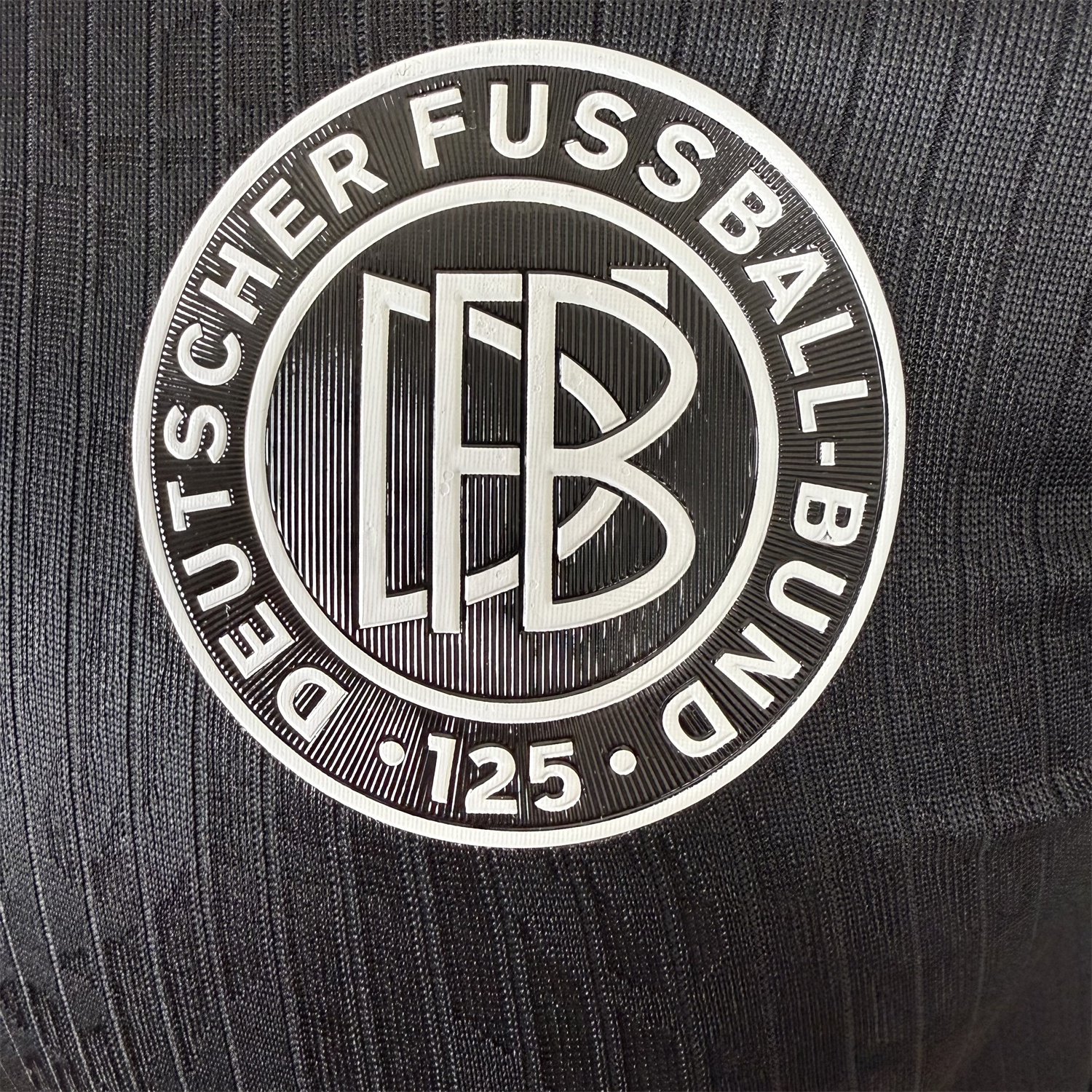 Germany 2025 Black 125-Year Anniversary Commemorative Long Sleeves Jersey - Player Version - UnitedFutballJersey