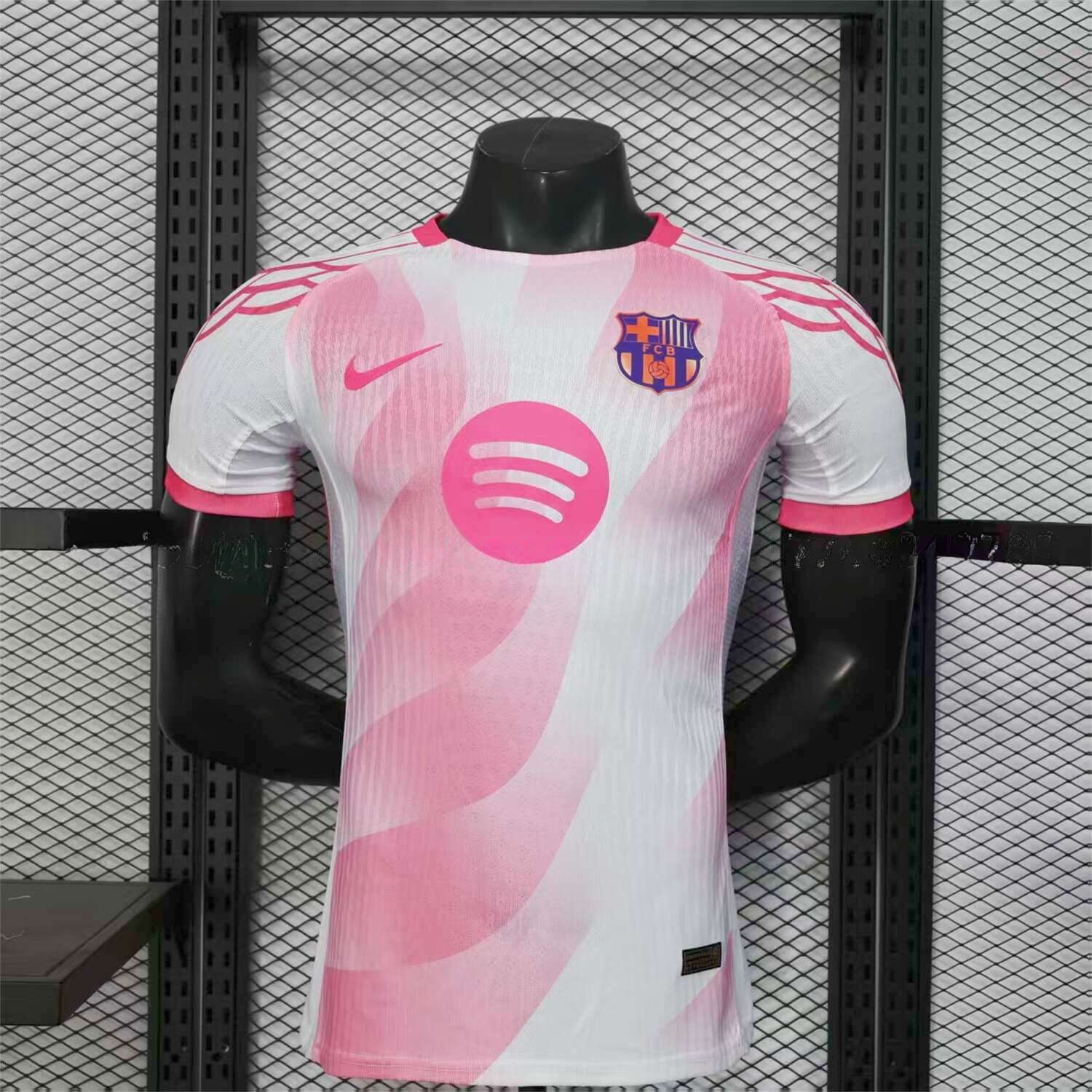 Barcelona 25-26 Red and White Diagonal Gradient Special Jersey - Player Version - UnitedFutballJersey