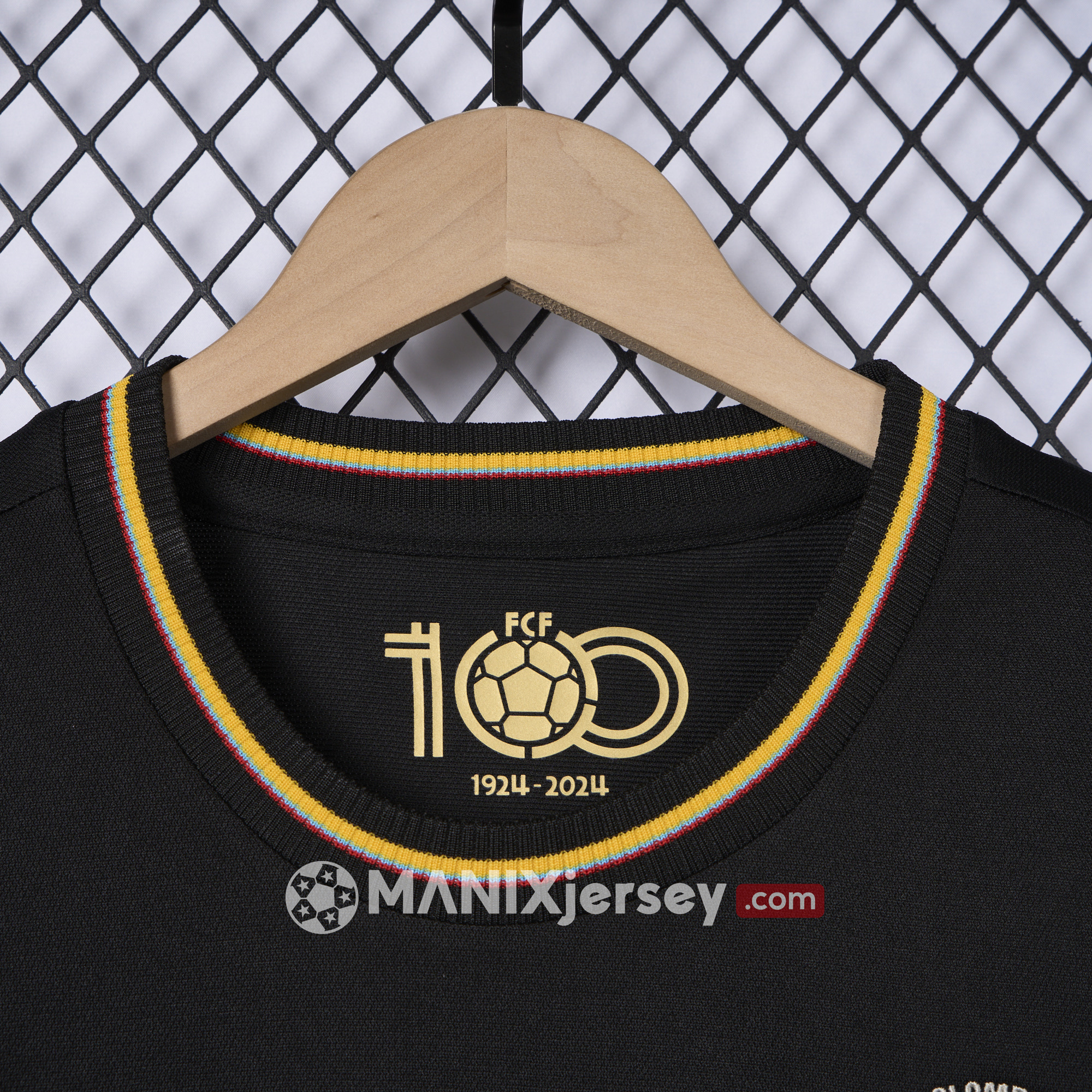 Colombia 2024 100th Anniversary Black Jersey - Fans Version - UnitedFutballJersey