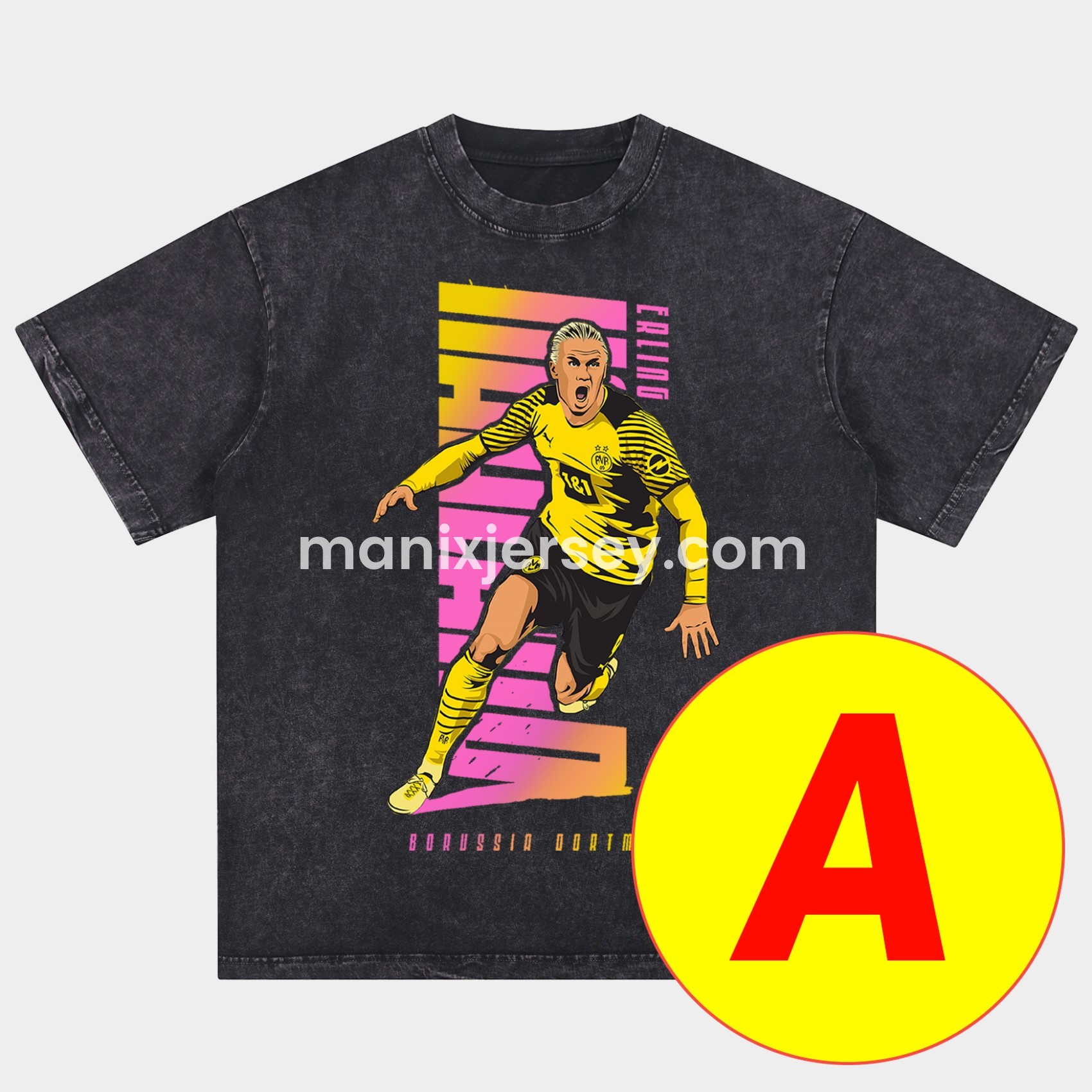 Dortmund Oversized Washed T-Shirt - UnitedFutballJersey