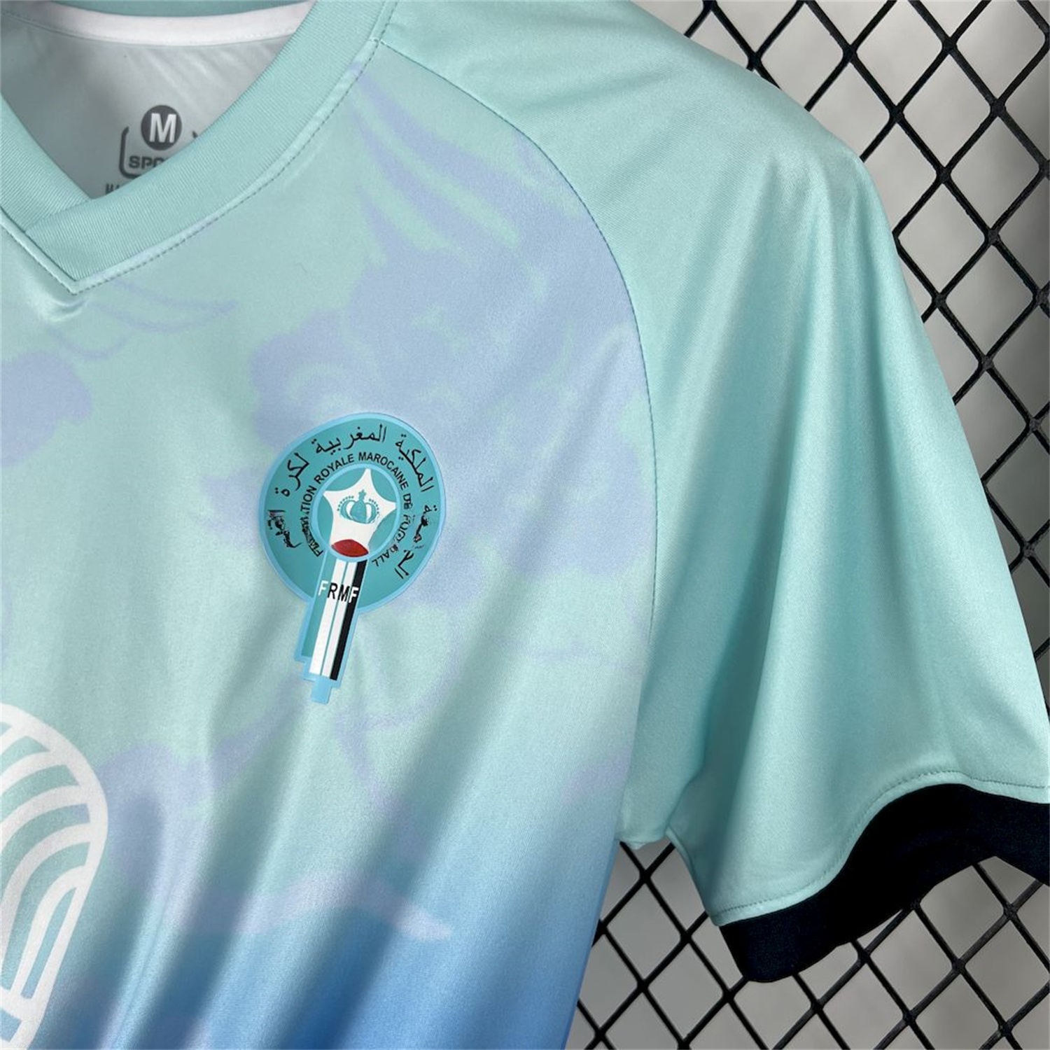 Morocco 25-26 Blue Gradient Auspicious Cloud Pattern Special Jersey - Fans Version - UnitedFutballJersey