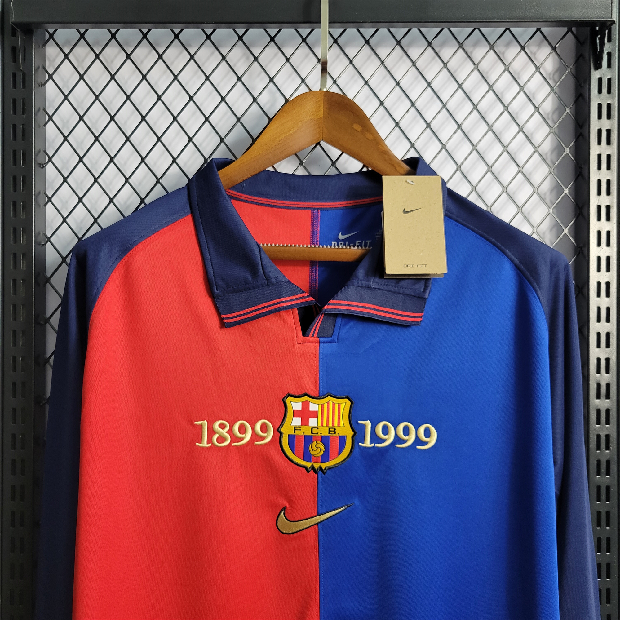 Retro Barcelona Centenary Edition Long Sleeve Jersey - UnitedFutballJersey