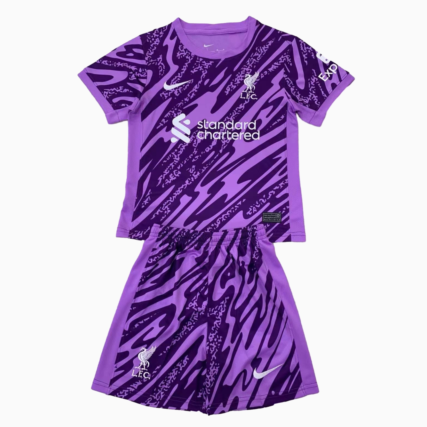 Liver.pool 24-25 Purple Goalkeeper Kids Kit - UnitedFutballJersey