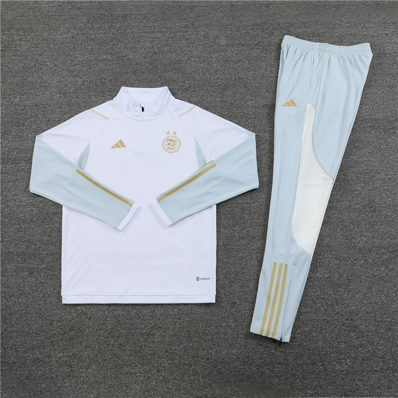 Algeria 23-24 Long Sleeve Training Set -White - UnitedFutballJersey