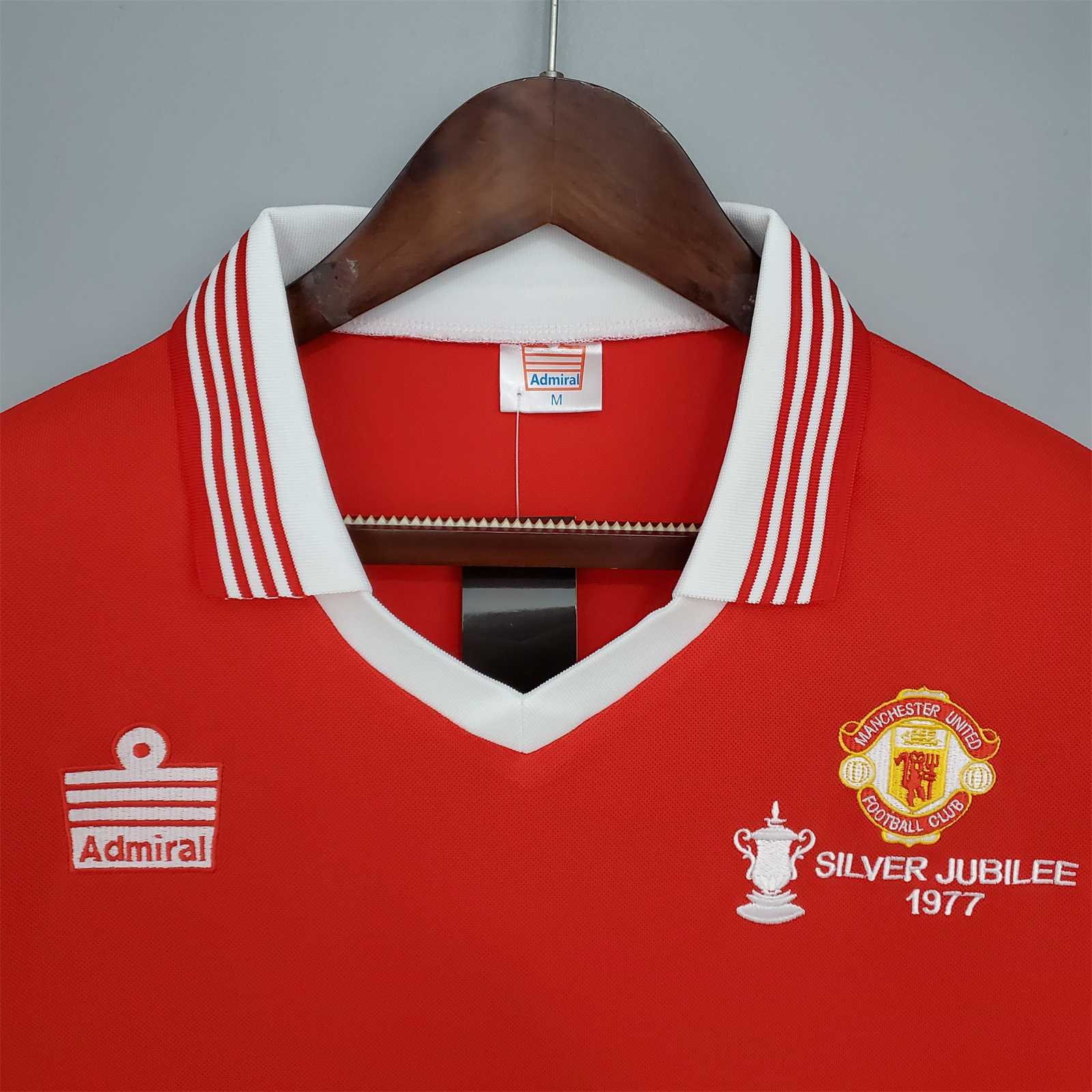 Retro Manchester United 1977 Home Stadium Jersey - UnitedFutballJersey
