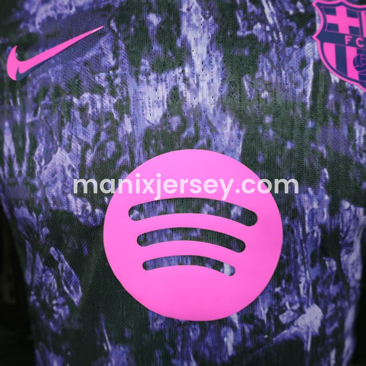 Barcelona 25-26 Purple Rock Pattern Jersey - Player Version - UnitedFutballJersey