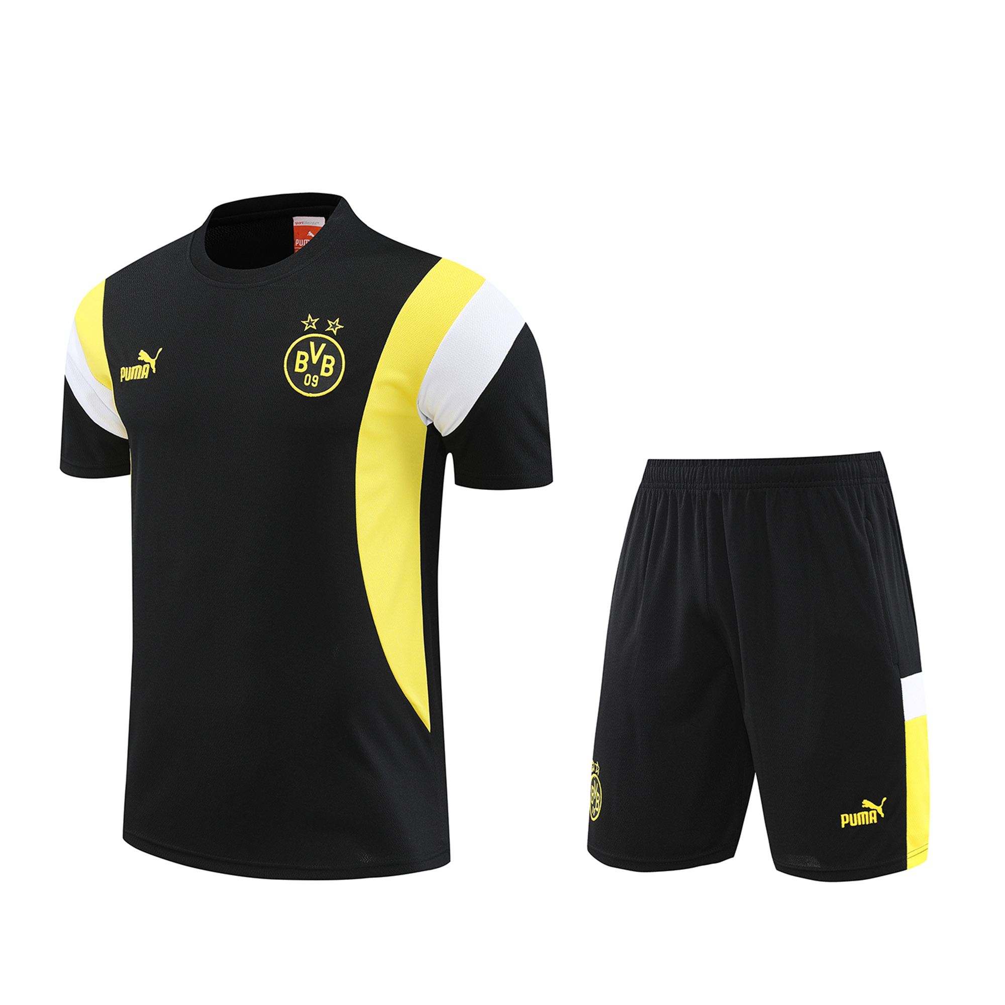 Dortmund 23-24 Short-Sleeve Training Set - Black - UnitedFutballJersey