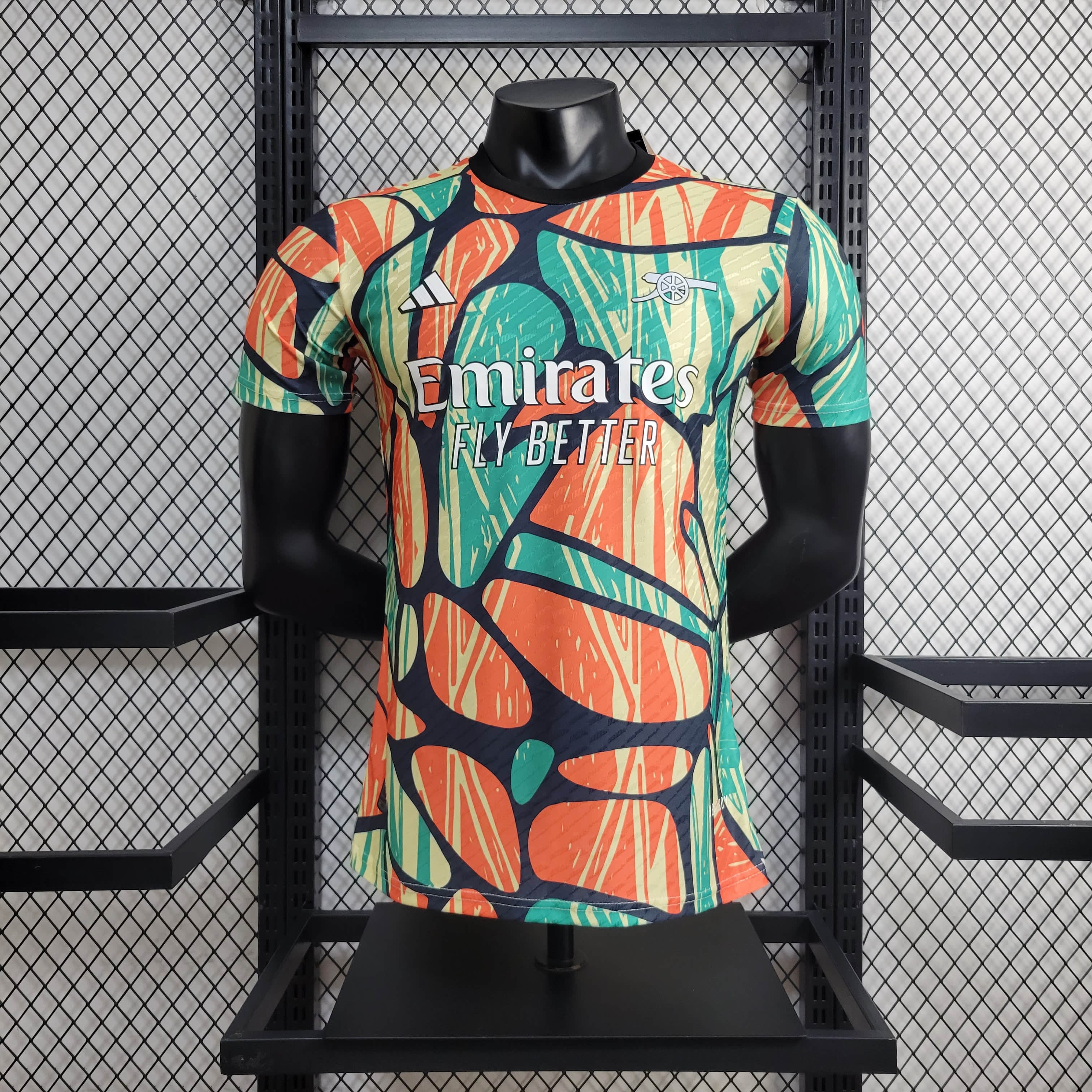 Arsenal 24-25 Red Green Pre-match Jersey - Player Version - UnitedFutballJersey