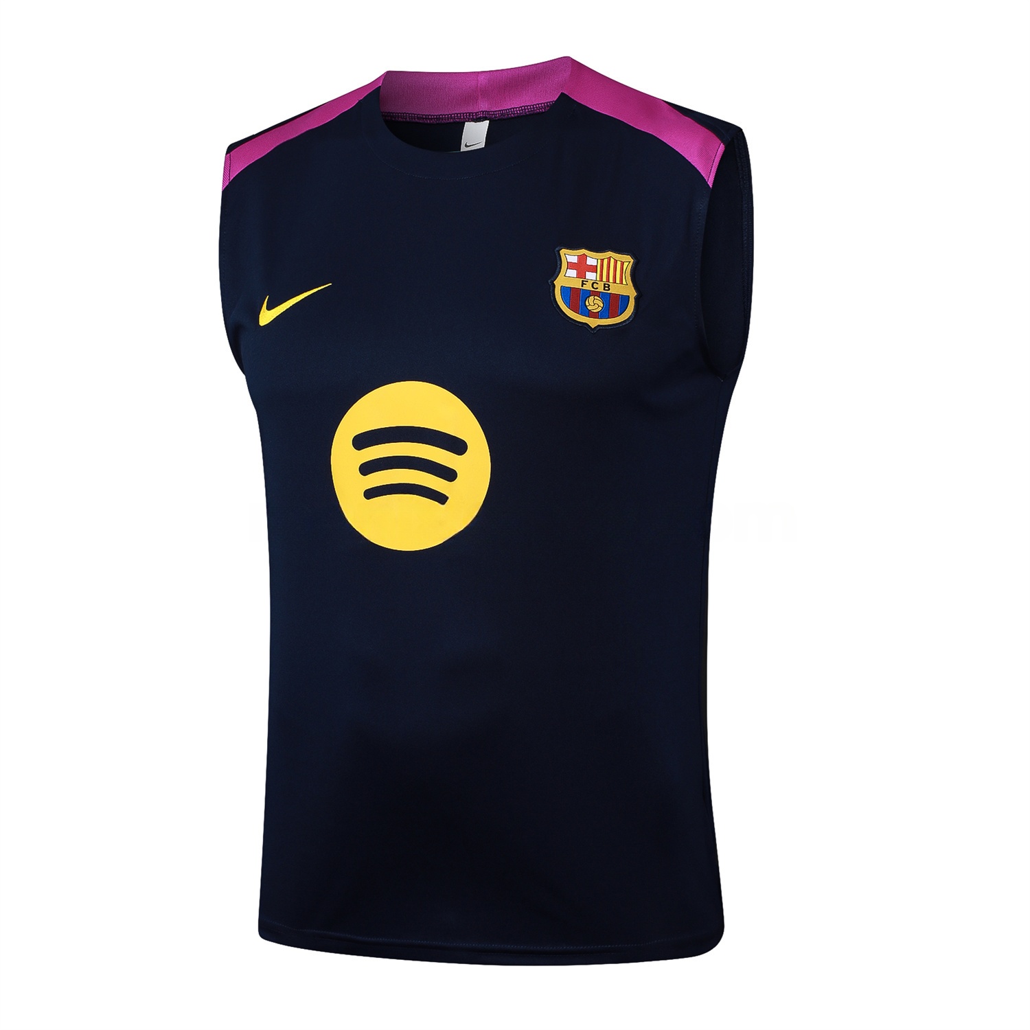 B.A.R.S.A 25-26 Vest Training Set - Deep Blue Black Vest and Shorts - UnitedFutballJersey